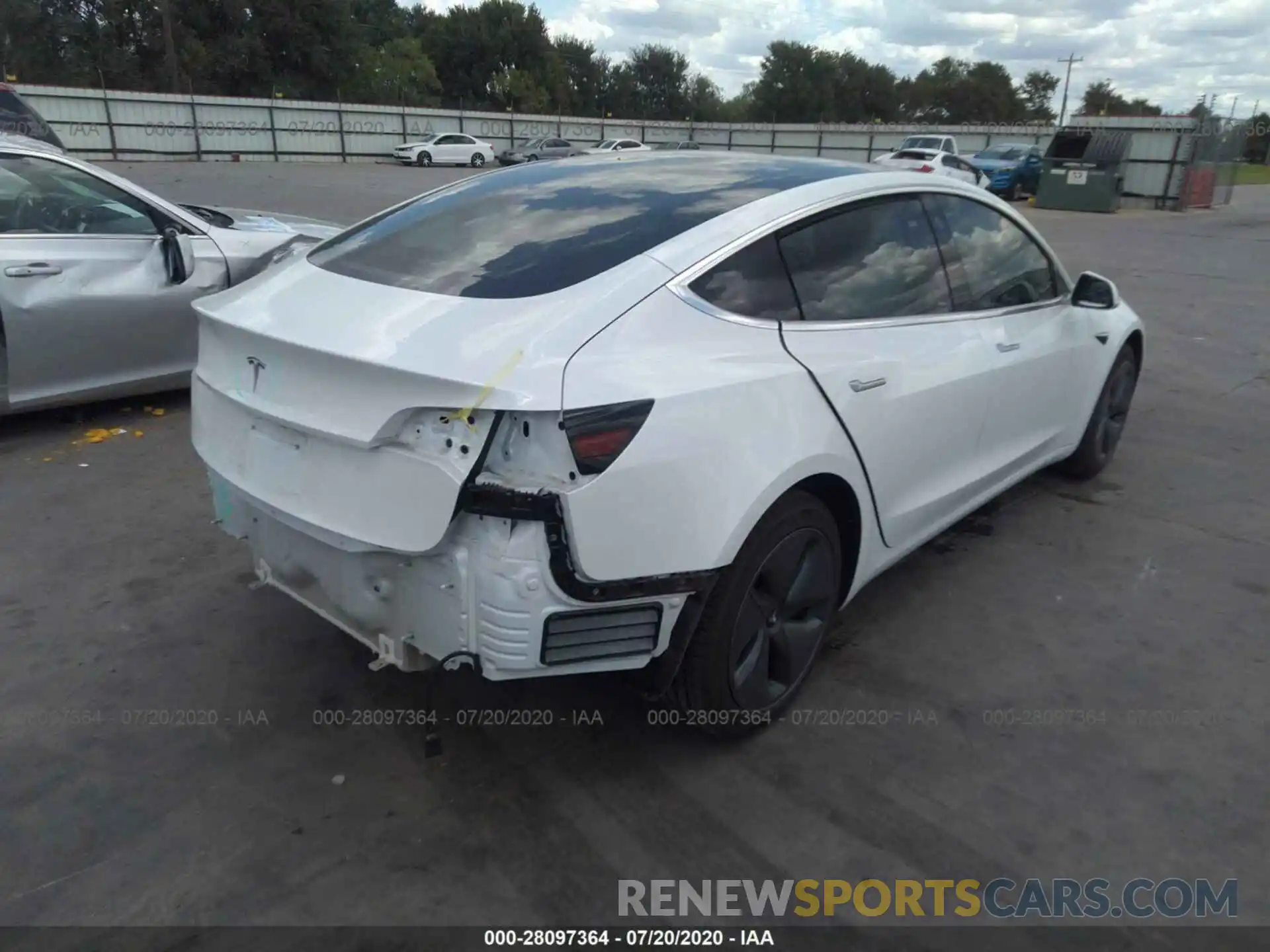 4 Photograph of a damaged car 5YJ3E1EA7LF591102 TESLA MODEL 3 2020