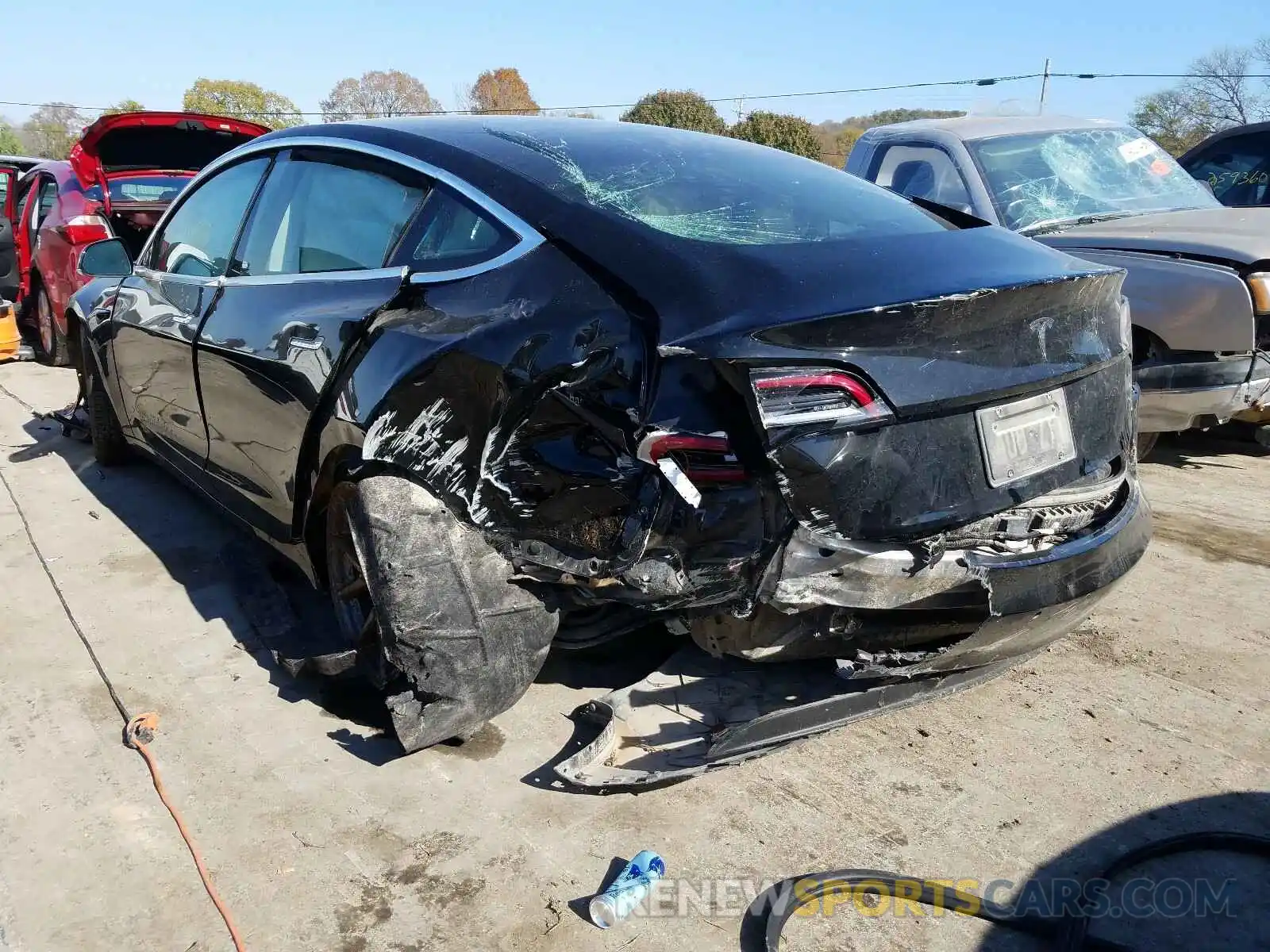 3 Photograph of a damaged car 5YJ3E1EA7LF611302 TESLA MODEL 3 2020