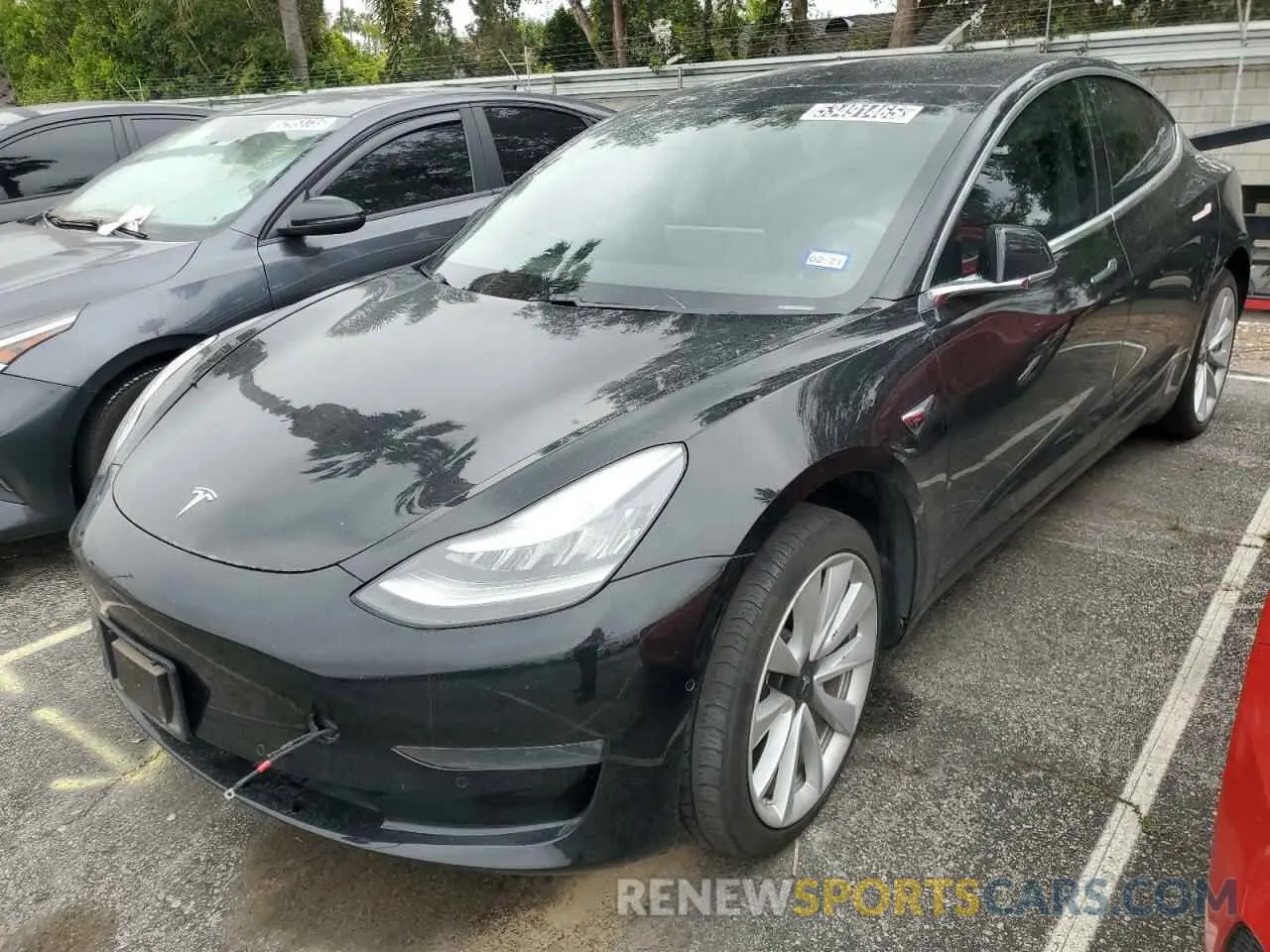 1 Photograph of a damaged car 5YJ3E1EA7LF614006 TESLA MODEL 3 2020