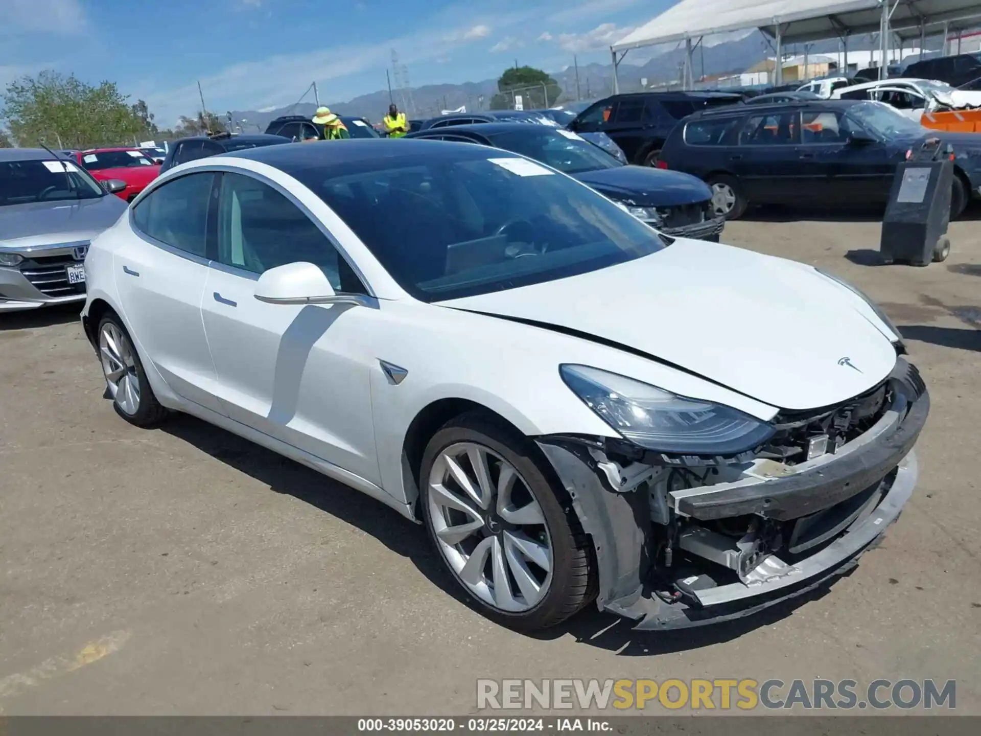 1 Photograph of a damaged car 5YJ3E1EA7LF634160 TESLA MODEL 3 2020