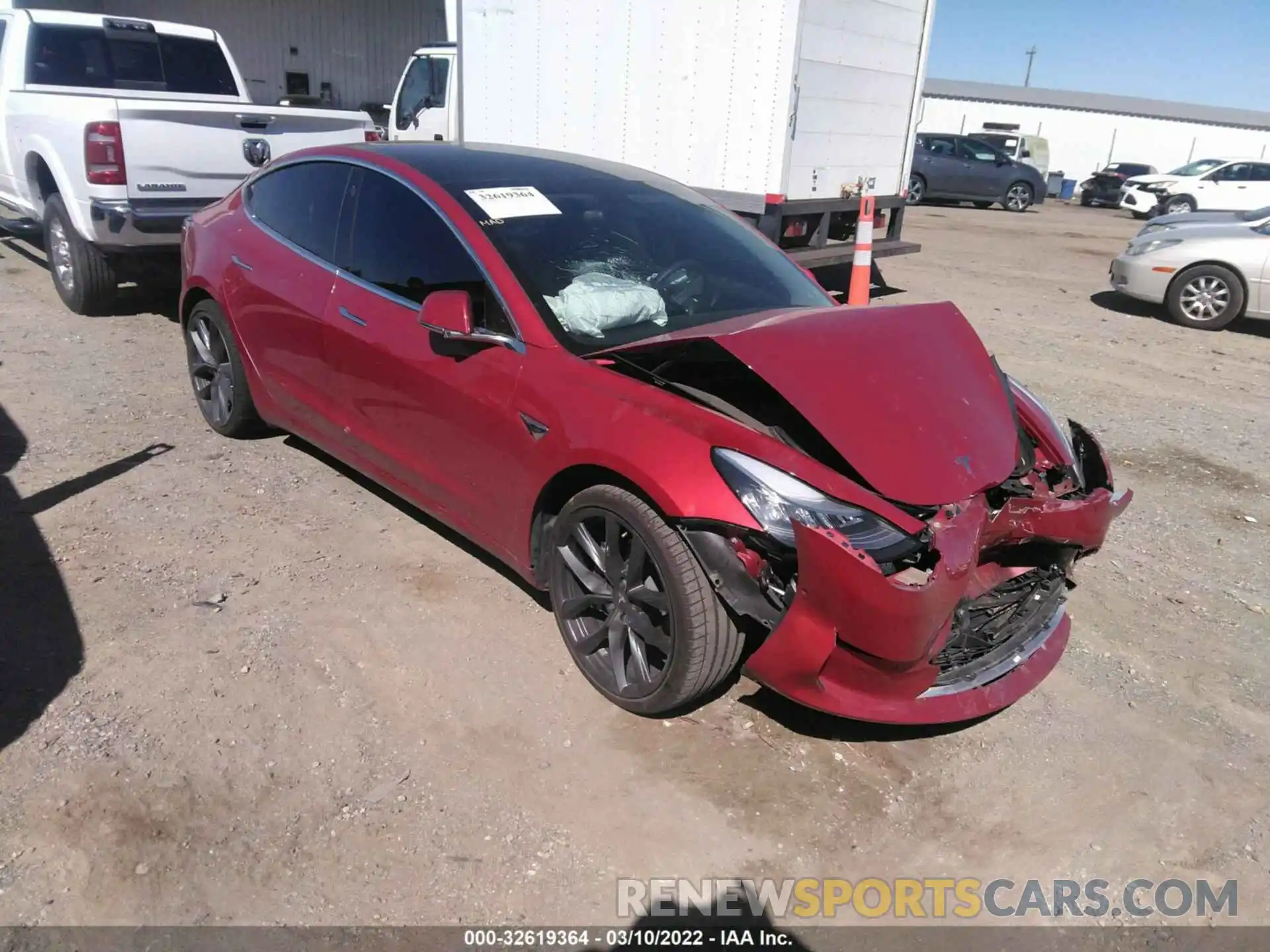 1 Photograph of a damaged car 5YJ3E1EA7LF645790 TESLA MODEL 3 2020