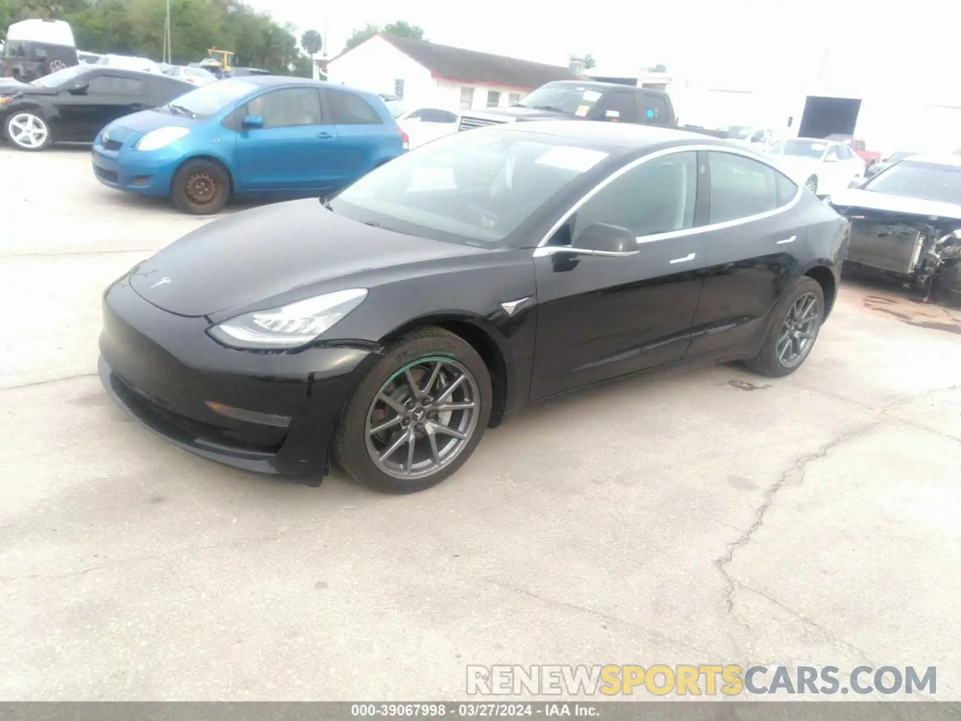 2 Photograph of a damaged car 5YJ3E1EA7LF657566 TESLA MODEL 3 2020