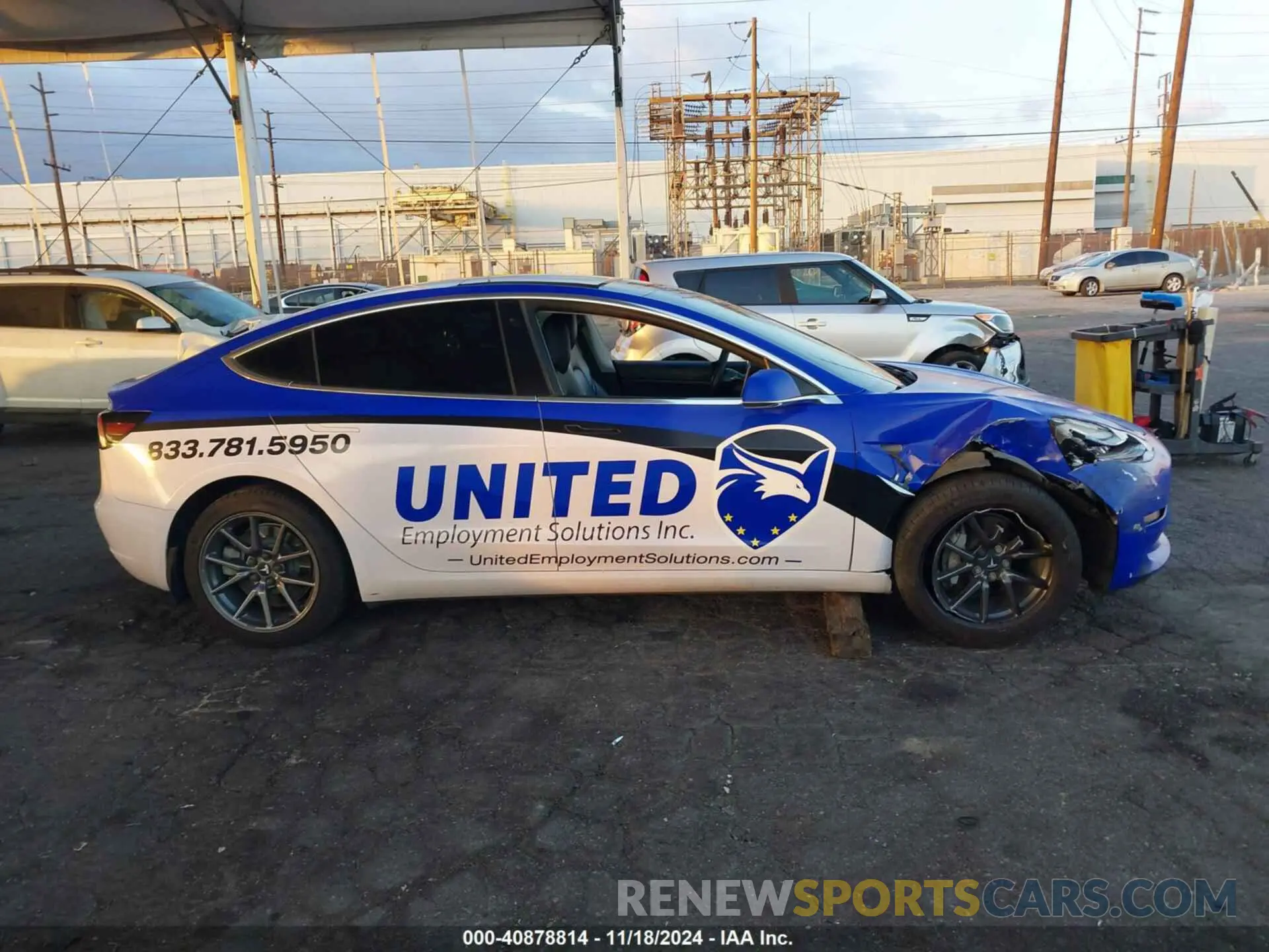 13 Photograph of a damaged car 5YJ3E1EA7LF659950 TESLA MODEL 3 2020