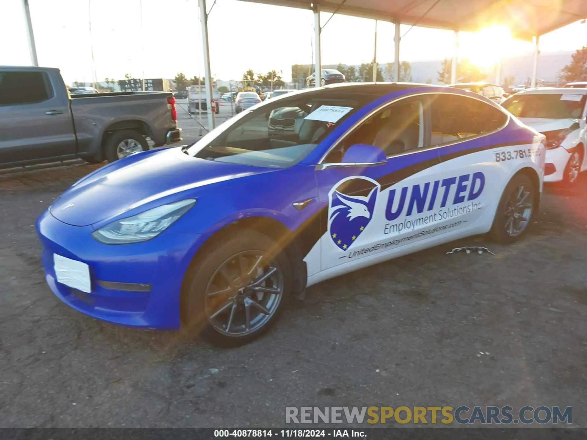 2 Photograph of a damaged car 5YJ3E1EA7LF659950 TESLA MODEL 3 2020