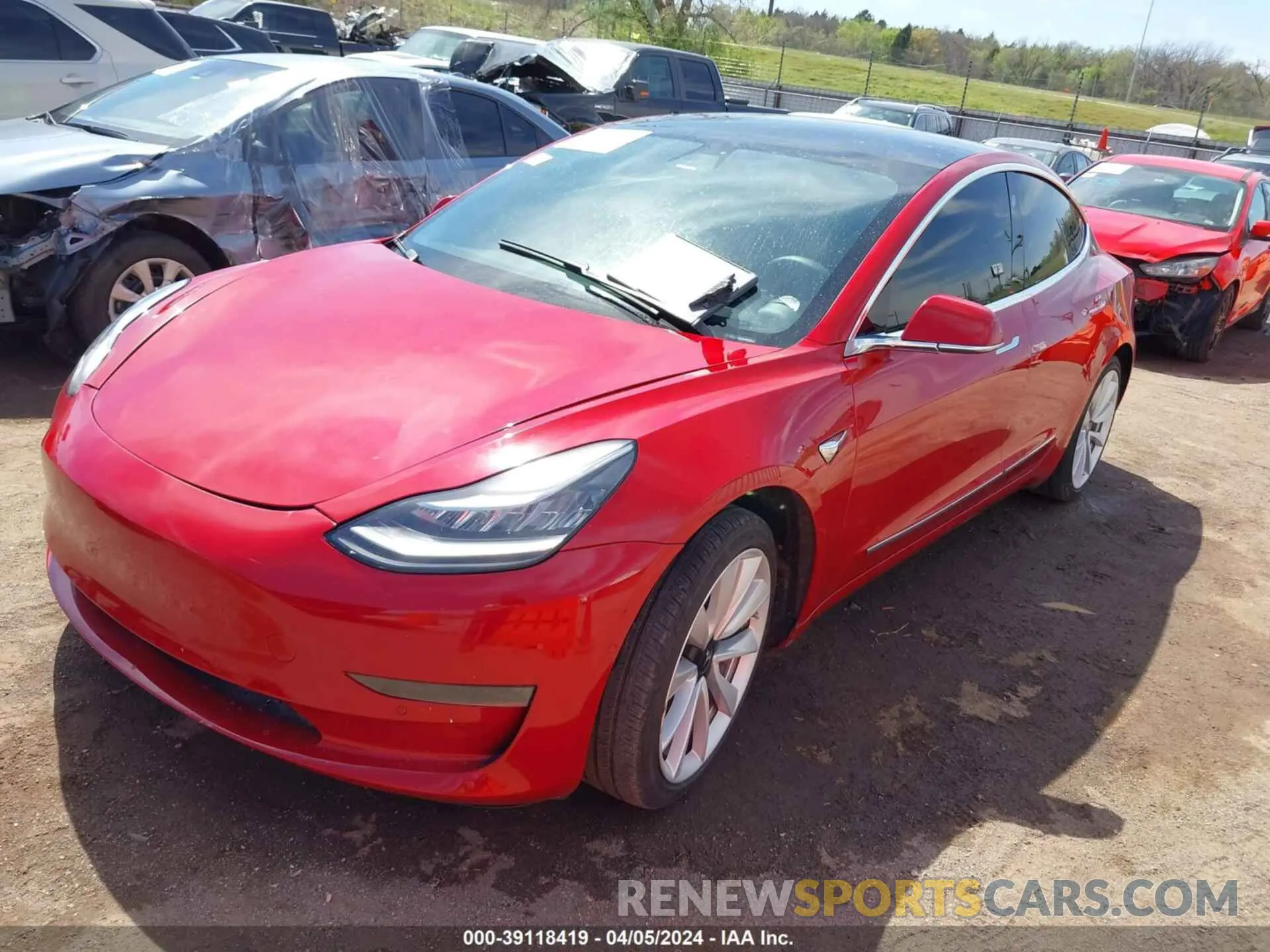 2 Photograph of a damaged car 5YJ3E1EA7LF661276 TESLA MODEL 3 2020