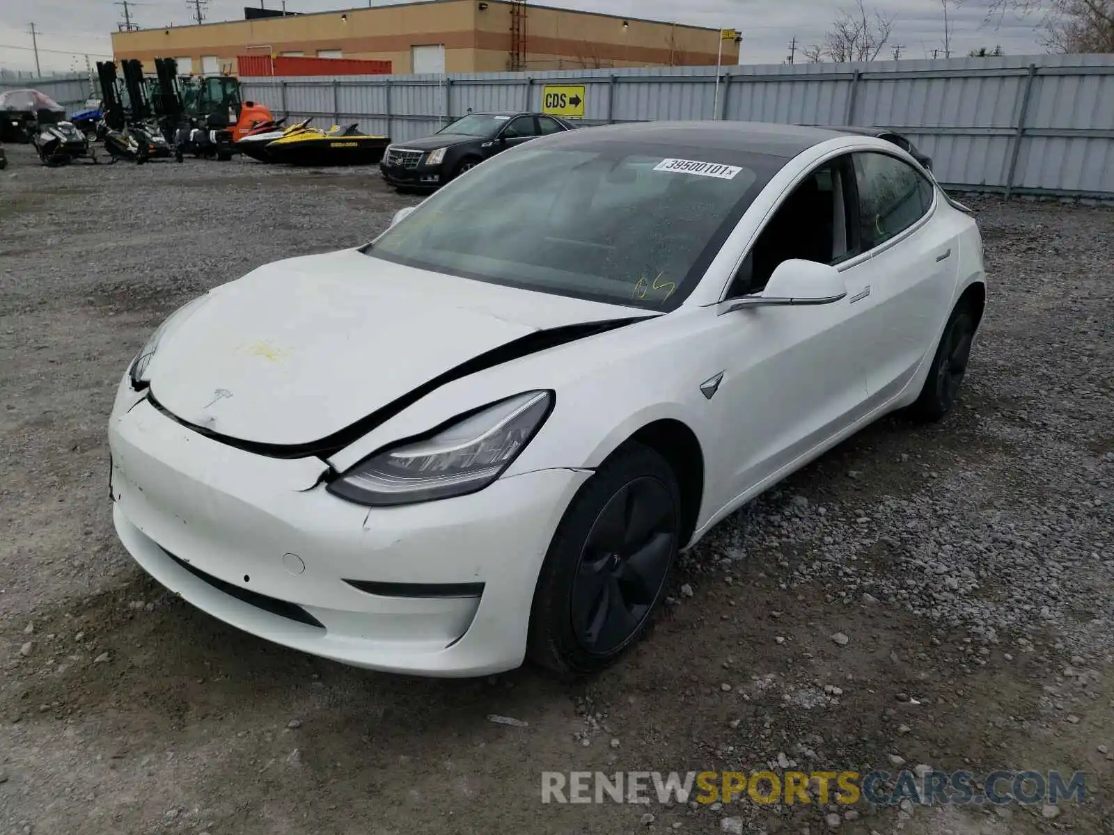 2 Photograph of a damaged car 5YJ3E1EA7LF704000 TESLA MODEL 3 2020