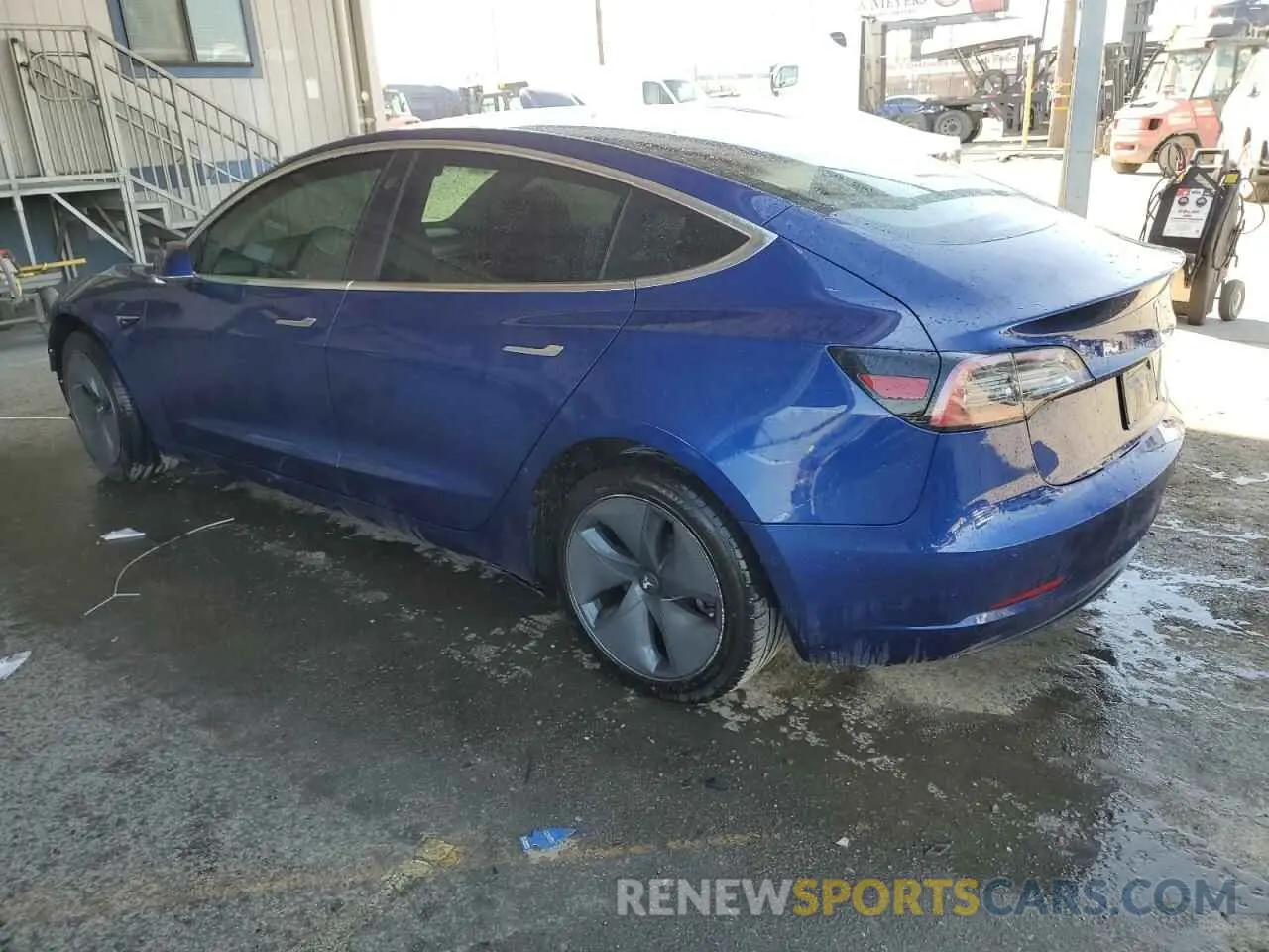 2 Photograph of a damaged car 5YJ3E1EA7LF705907 TESLA MODEL 3 2020