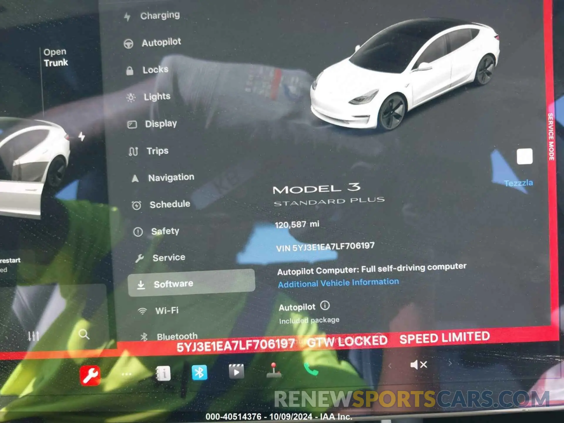 7 Photograph of a damaged car 5YJ3E1EA7LF706197 TESLA MODEL 3 2020
