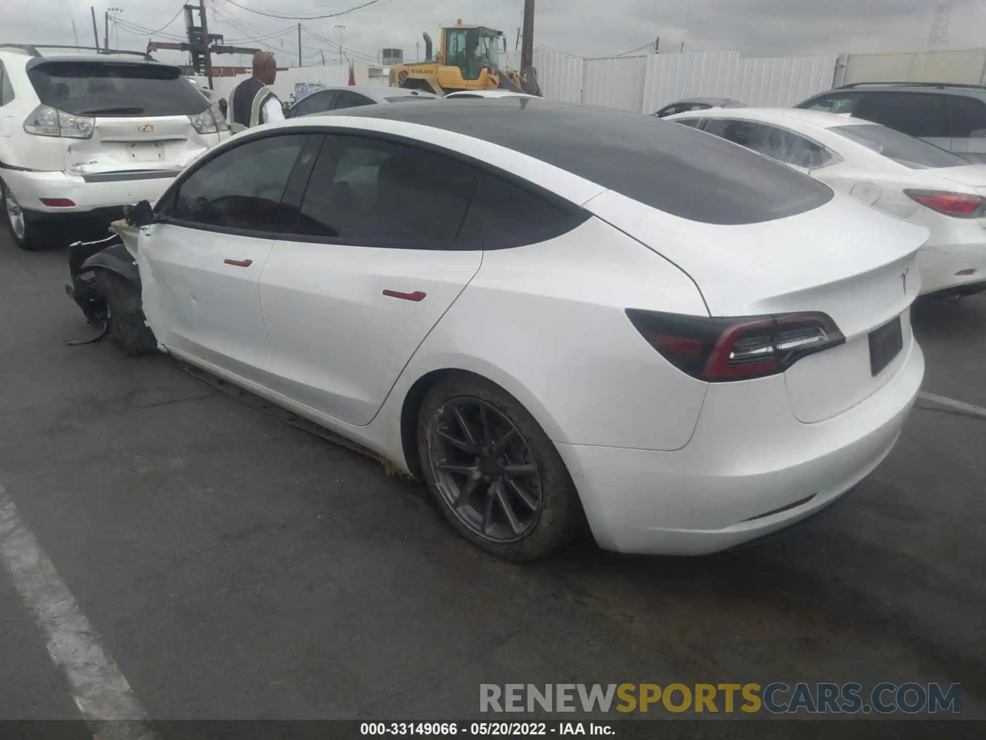 3 Photograph of a damaged car 5YJ3E1EA7LF706507 TESLA MODEL 3 2020