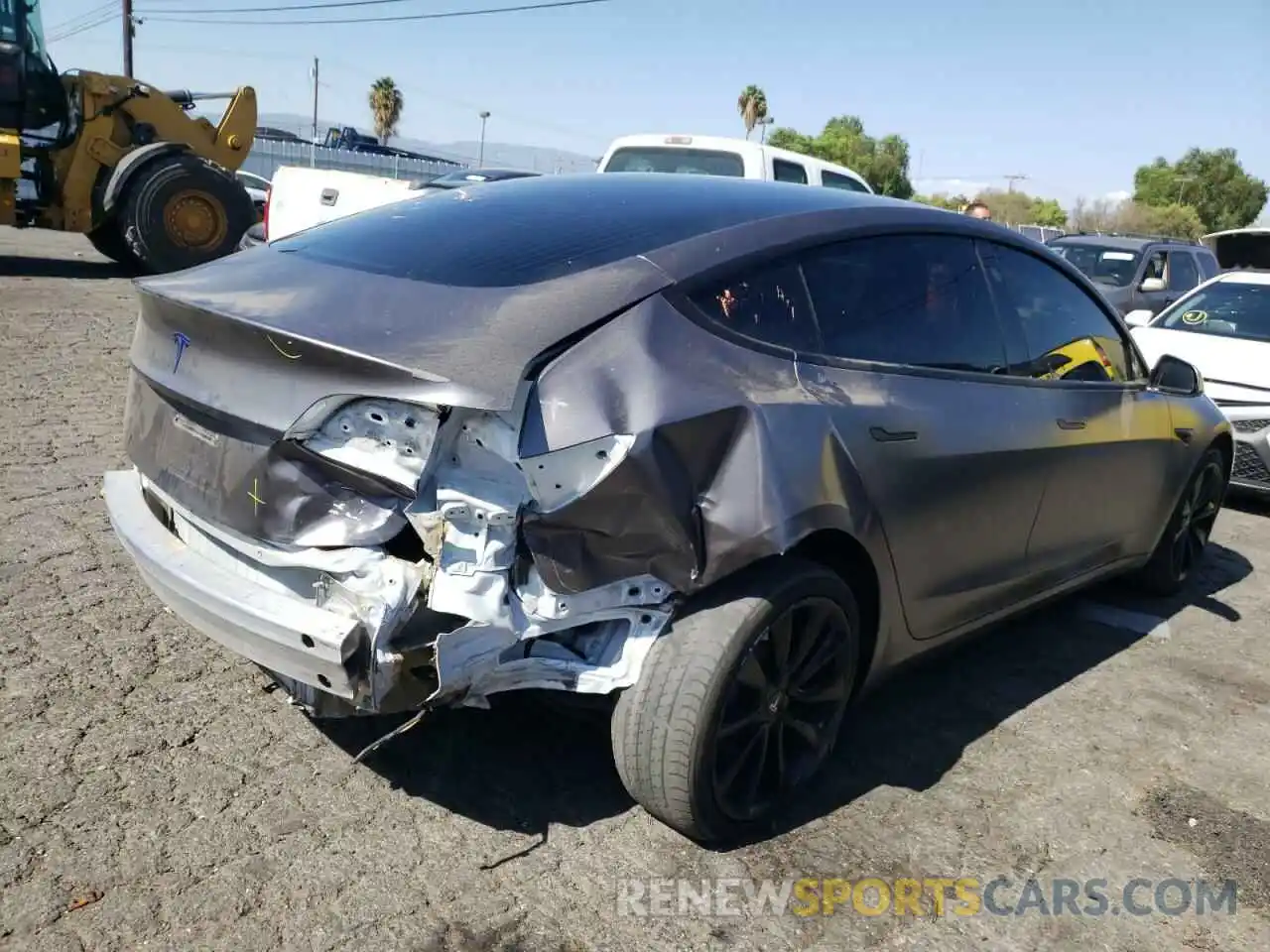 4 Photograph of a damaged car 5YJ3E1EA7LF709214 TESLA MODEL 3 2020