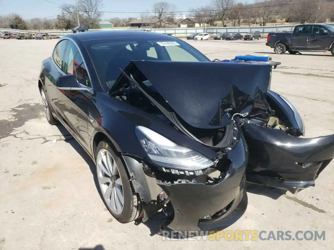 1 Photograph of a damaged car 5YJ3E1EA7LF737885 TESLA MODEL 3 2020