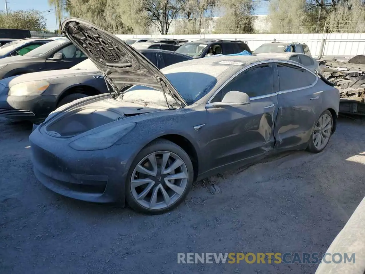 1 Photograph of a damaged car 5YJ3E1EA7LF741189 TESLA MODEL 3 2020