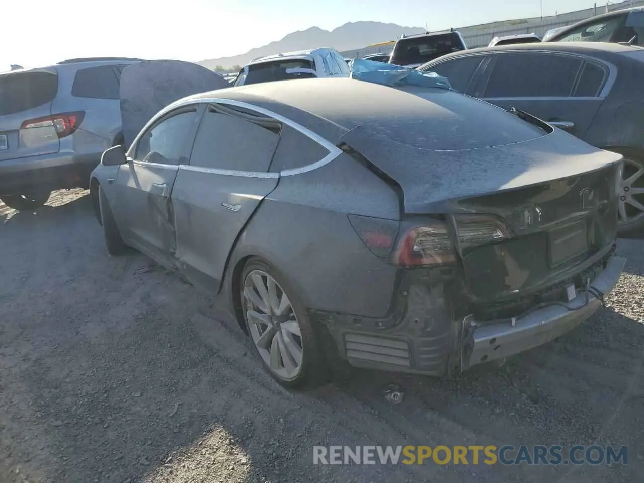 2 Photograph of a damaged car 5YJ3E1EA7LF741189 TESLA MODEL 3 2020