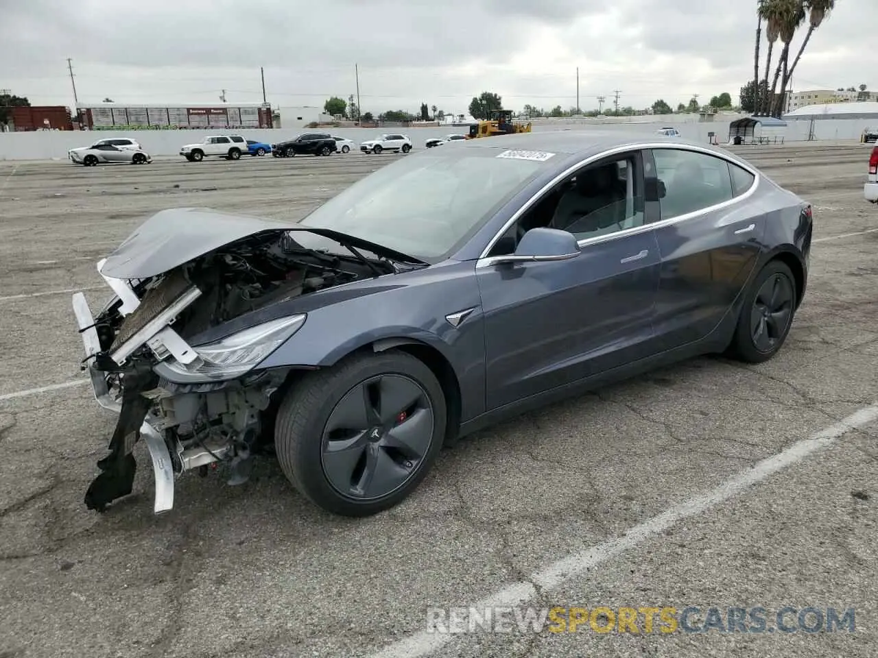 1 Photograph of a damaged car 5YJ3E1EA7LF743475 TESLA MODEL 3 2020