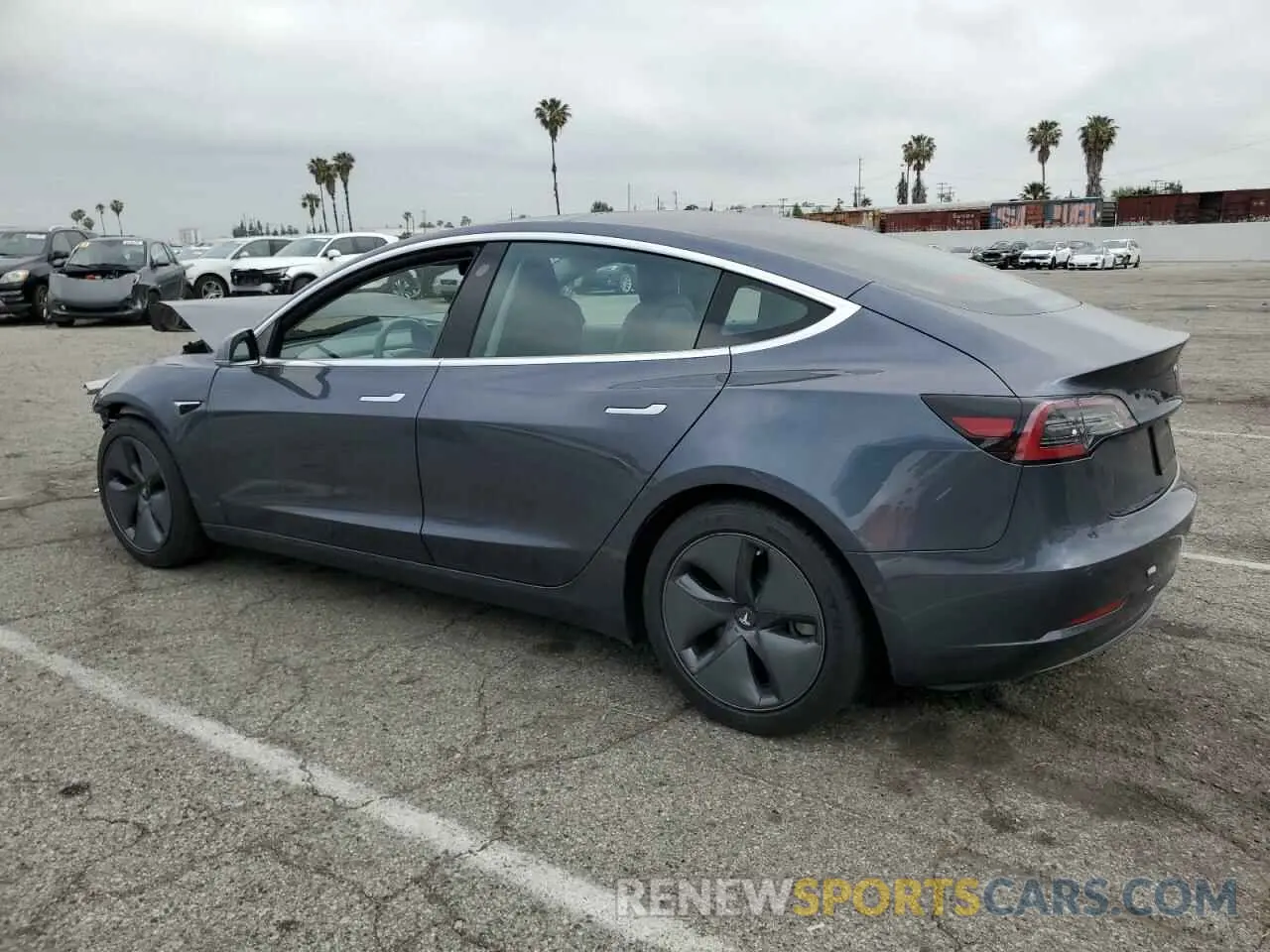 2 Photograph of a damaged car 5YJ3E1EA7LF743475 TESLA MODEL 3 2020
