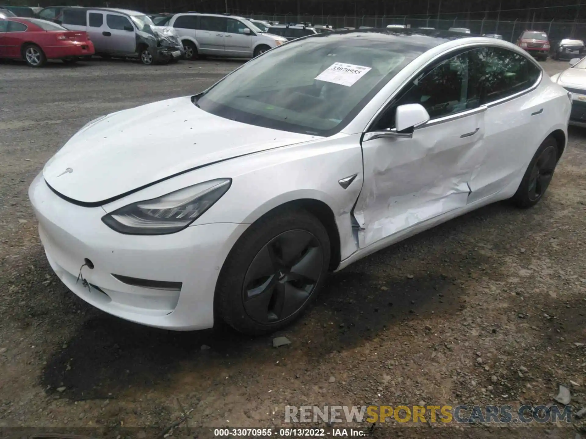 2 Photograph of a damaged car 5YJ3E1EA7LF745159 TESLA MODEL 3 2020