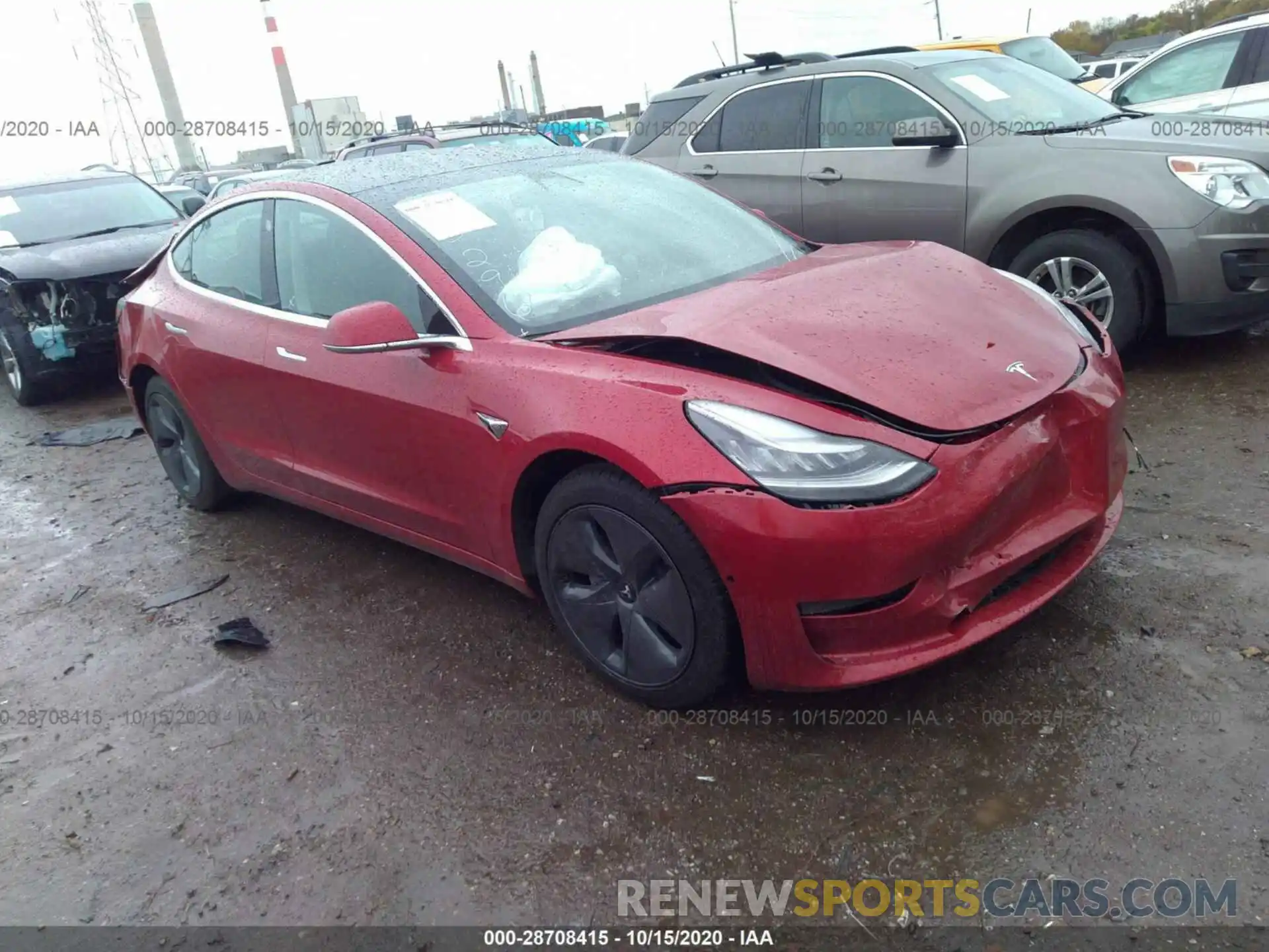 1 Photograph of a damaged car 5YJ3E1EA7LF784950 TESLA MODEL 3 2020