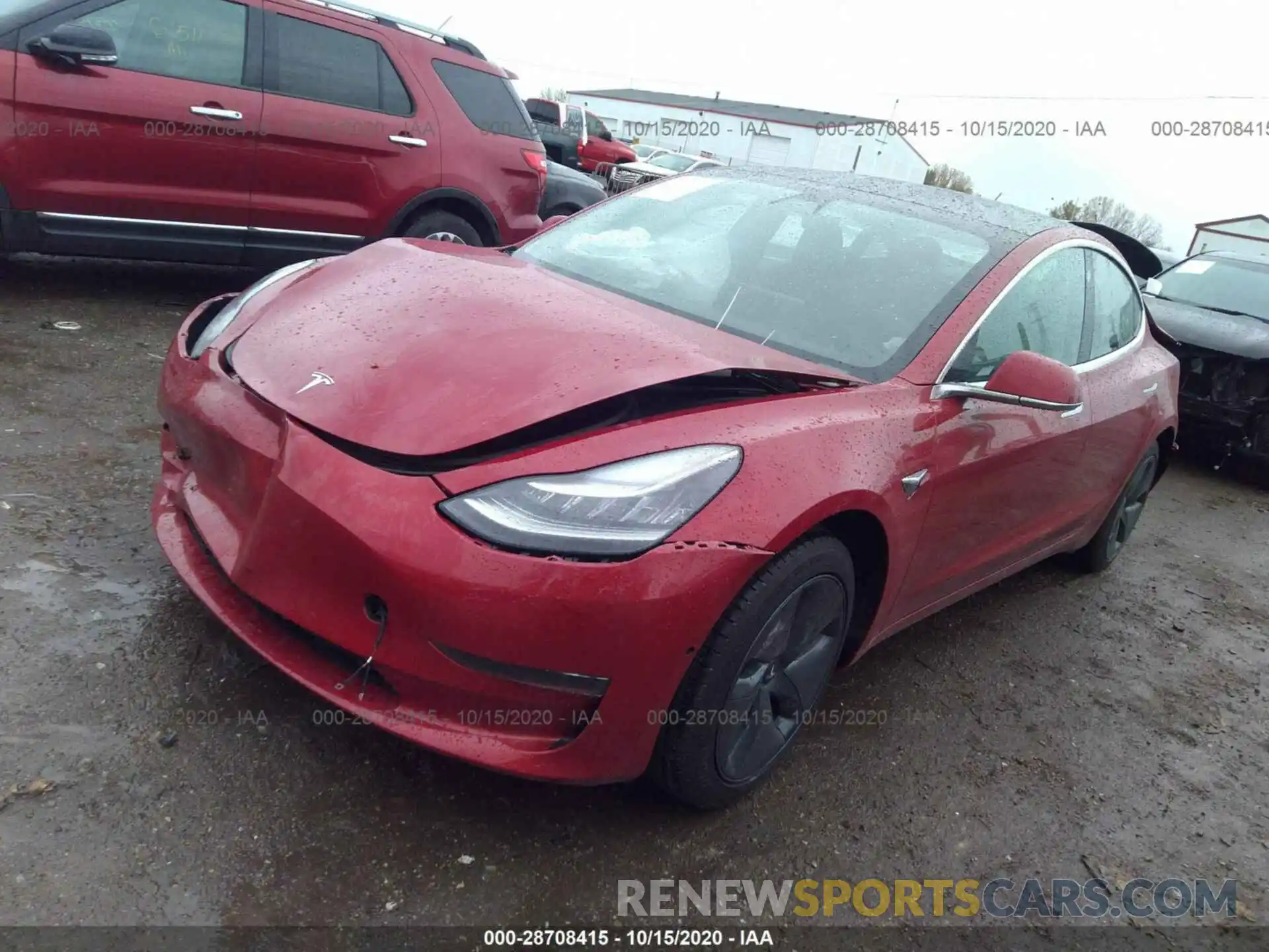 2 Photograph of a damaged car 5YJ3E1EA7LF784950 TESLA MODEL 3 2020