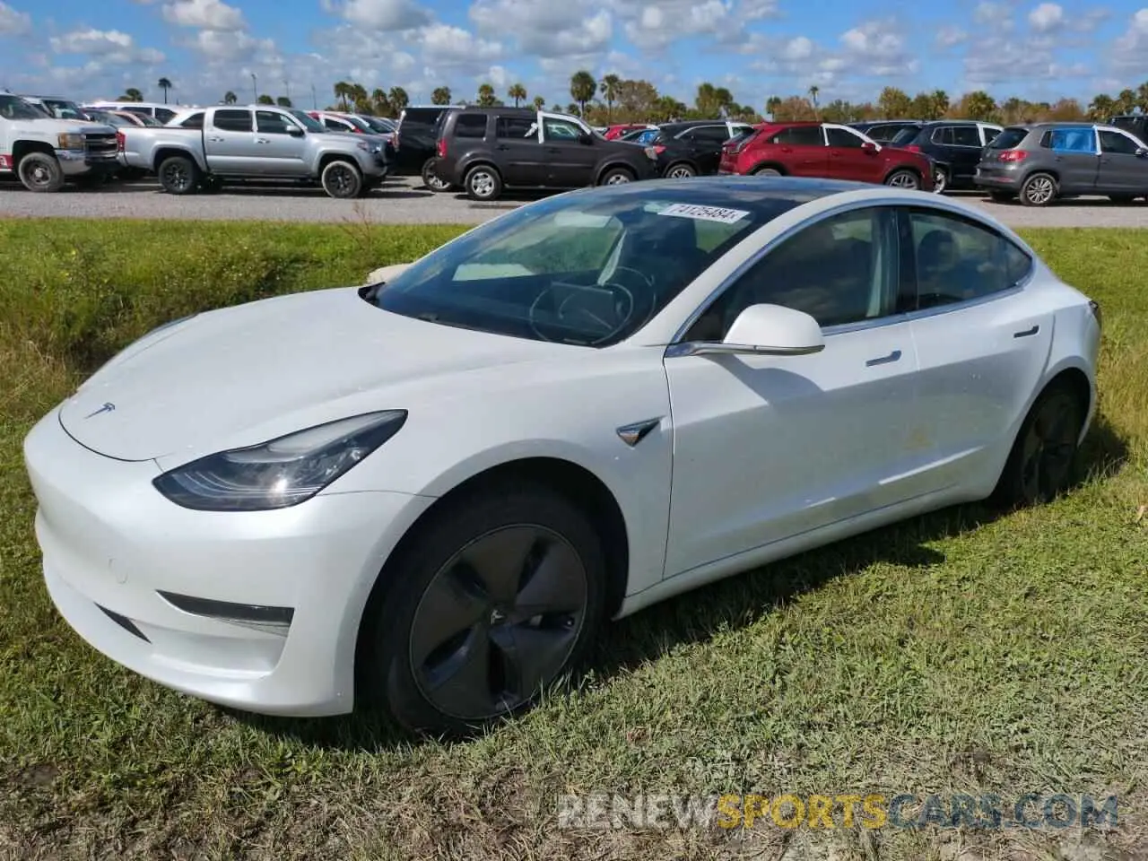 1 Photograph of a damaged car 5YJ3E1EA7LF792708 TESLA MODEL 3 2020