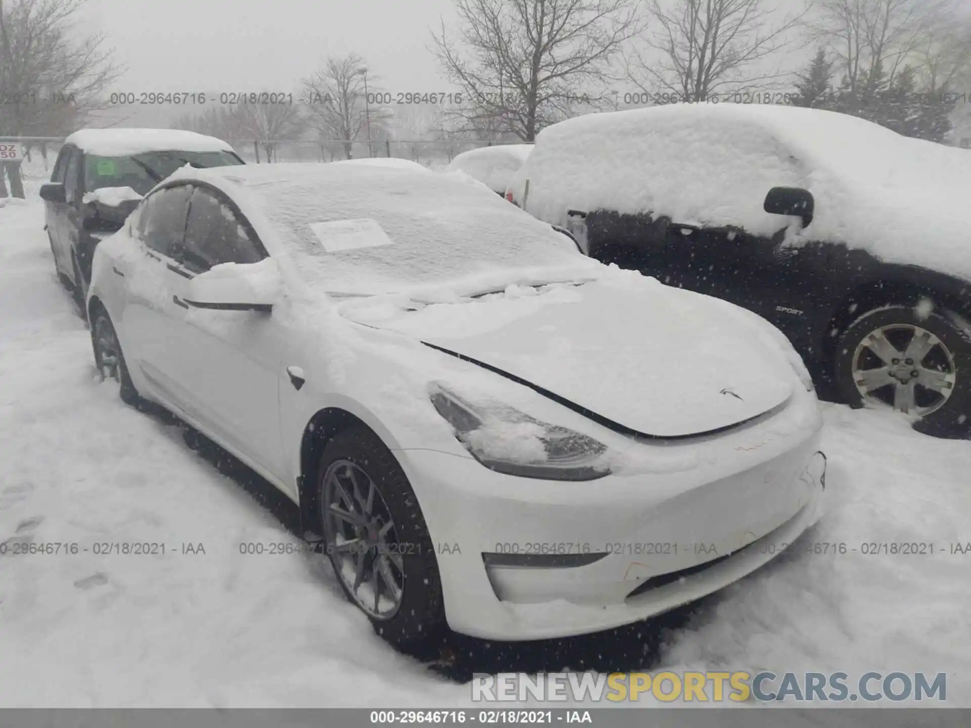 1 Photograph of a damaged car 5YJ3E1EA7LF793227 TESLA MODEL 3 2020