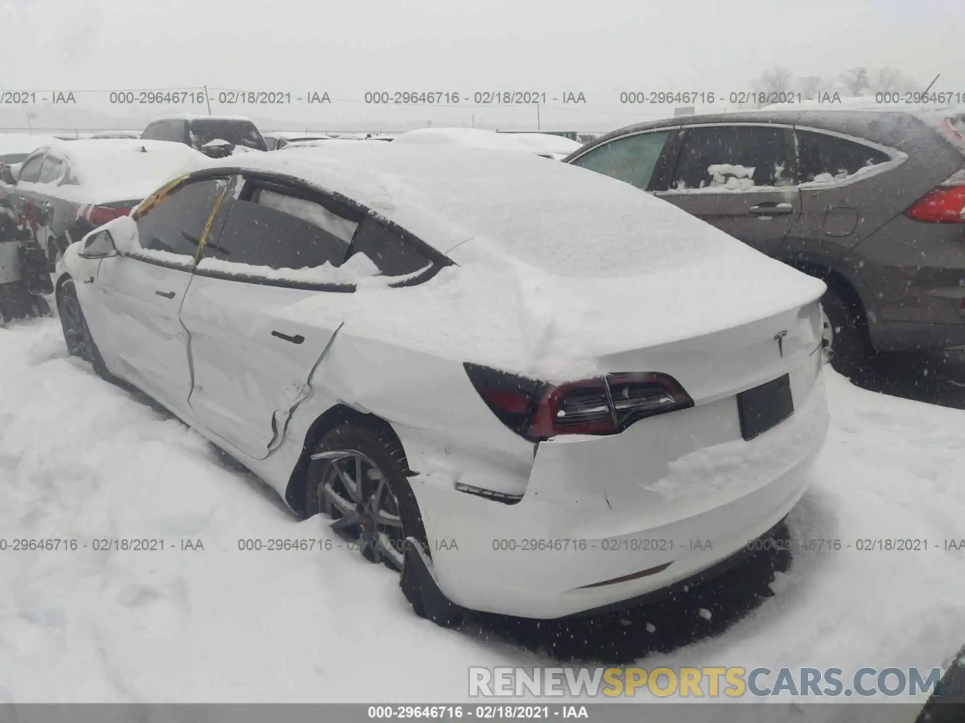 3 Photograph of a damaged car 5YJ3E1EA7LF793227 TESLA MODEL 3 2020