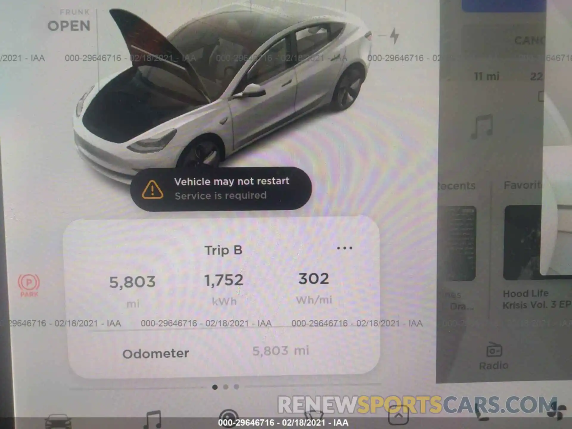 7 Photograph of a damaged car 5YJ3E1EA7LF793227 TESLA MODEL 3 2020