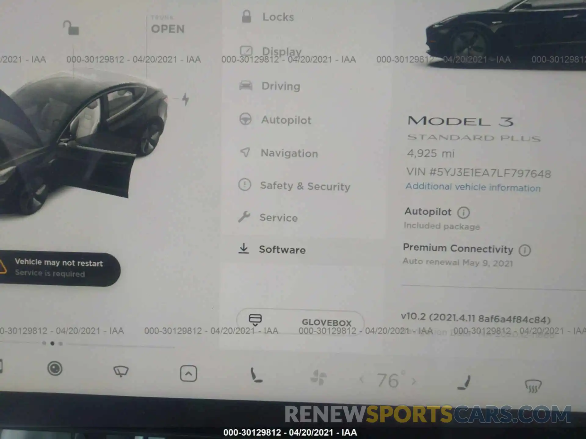 7 Photograph of a damaged car 5YJ3E1EA7LF797648 TESLA MODEL 3 2020