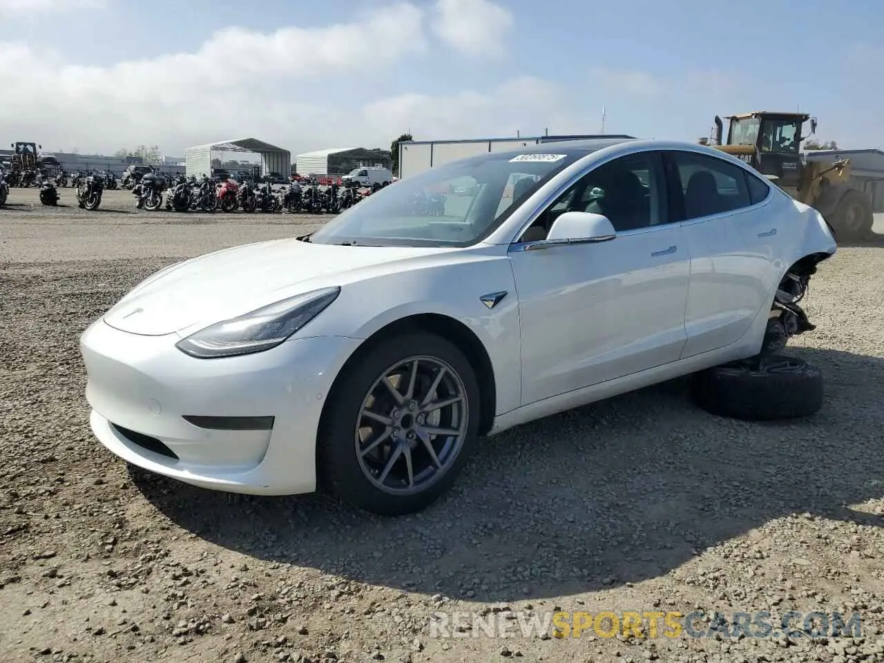 1 Photograph of a damaged car 5YJ3E1EA7LF799612 TESLA MODEL 3 2020