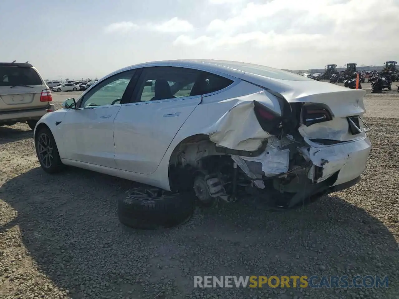 2 Photograph of a damaged car 5YJ3E1EA7LF799612 TESLA MODEL 3 2020