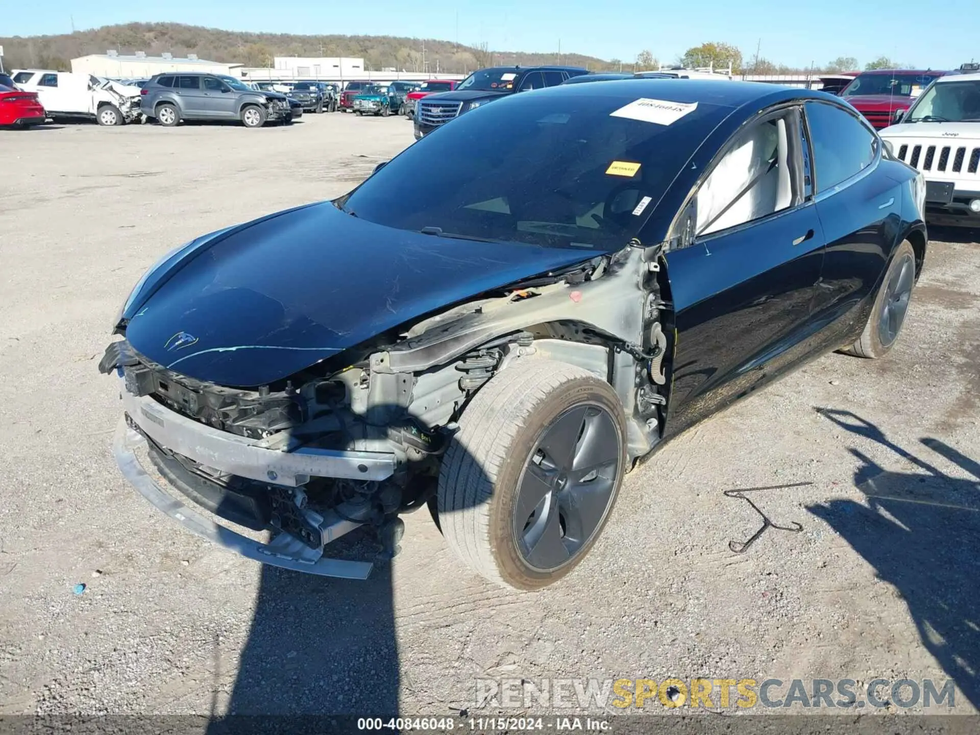 2 Photograph of a damaged car 5YJ3E1EA7LF802492 TESLA MODEL 3 2020