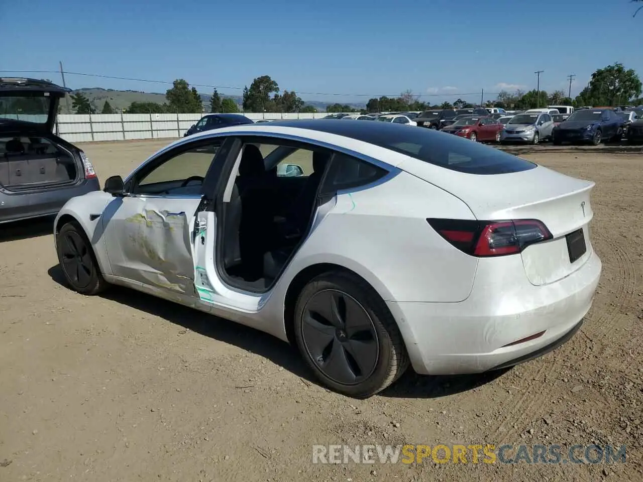 2 Photograph of a damaged car 5YJ3E1EA7LF805859 TESLA MODEL 3 2020