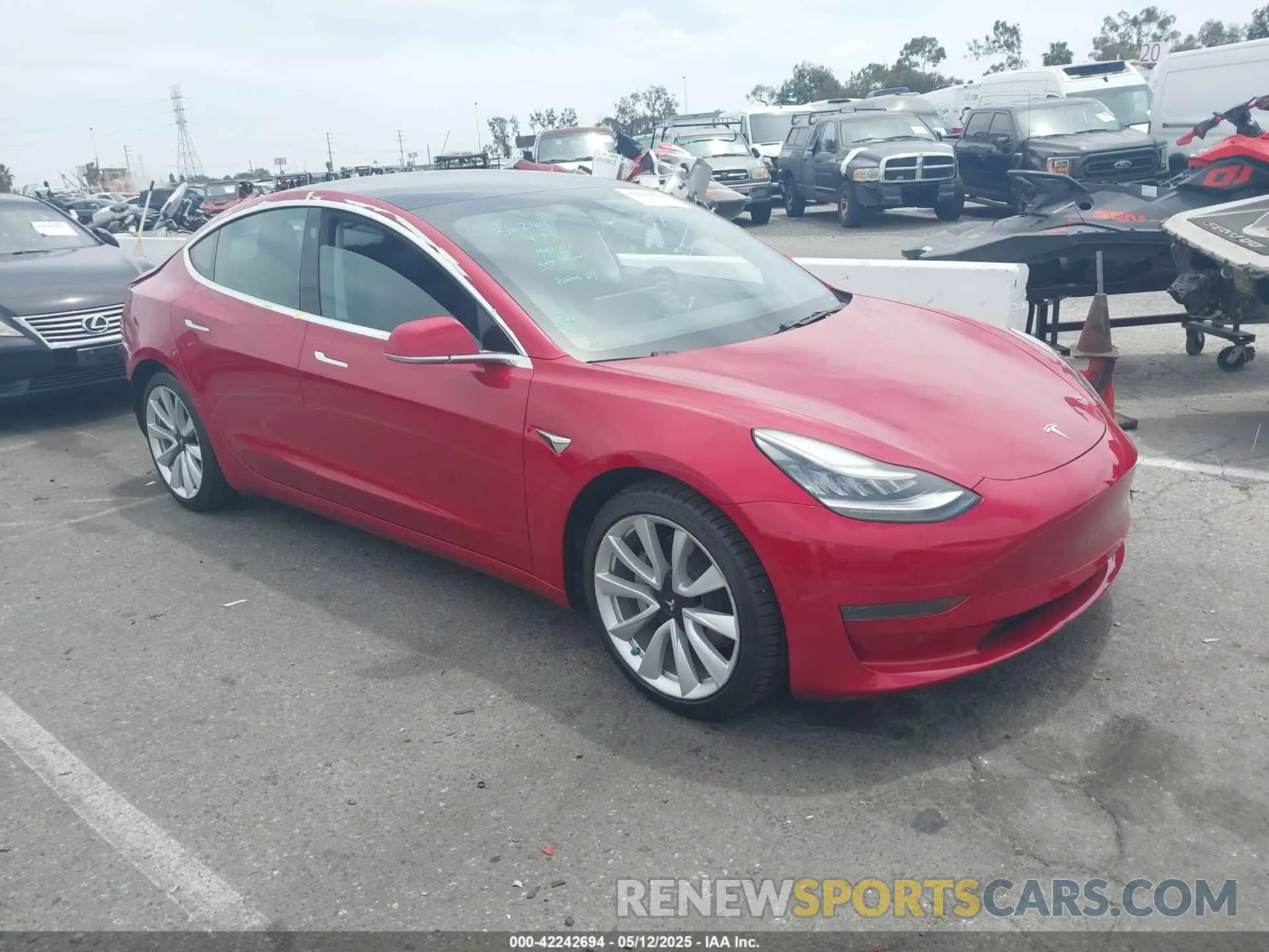 1 Photograph of a damaged car 5YJ3E1EA7LF806266 TESLA MODEL 3 2020
