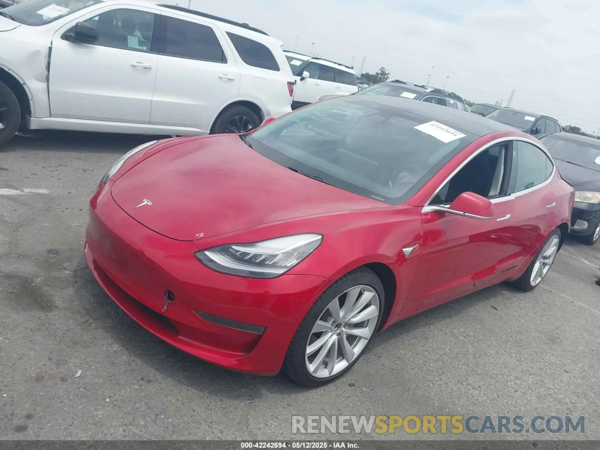 2 Photograph of a damaged car 5YJ3E1EA7LF806266 TESLA MODEL 3 2020