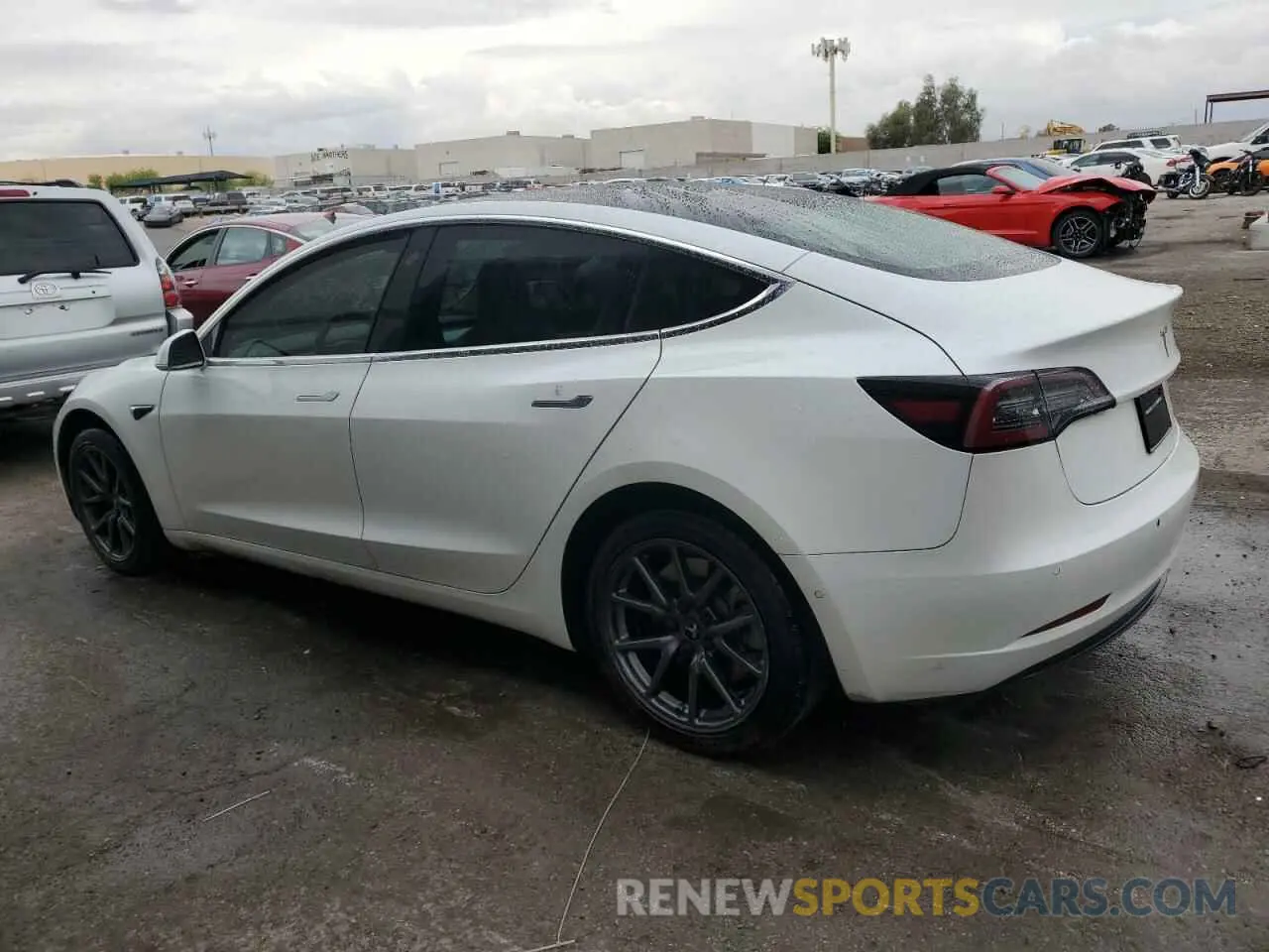 2 Photograph of a damaged car 5YJ3E1EA8LF591111 TESLA MODEL 3 2020