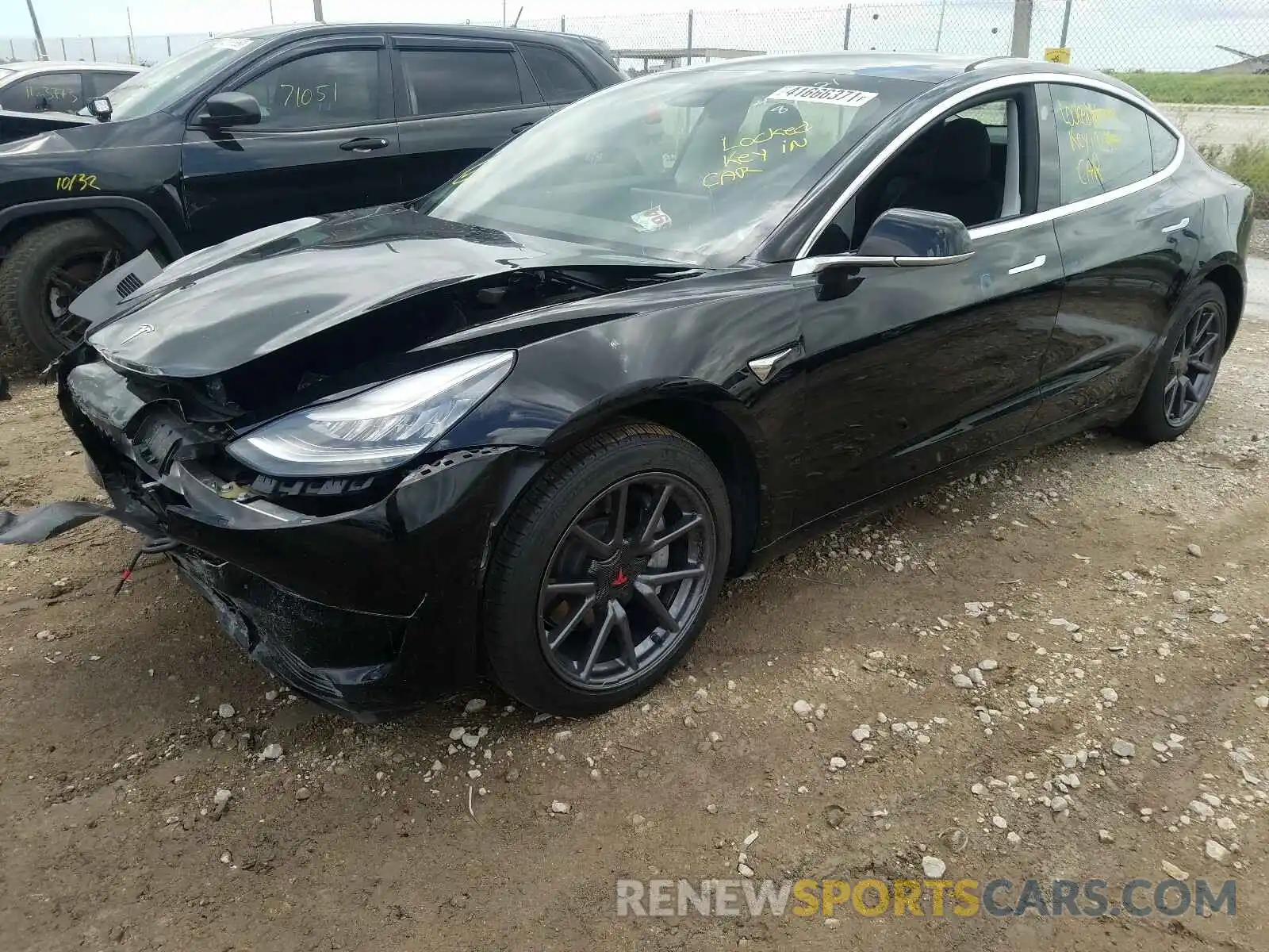 2 Photograph of a damaged car 5YJ3E1EA8LF598110 TESLA MODEL 3 2020