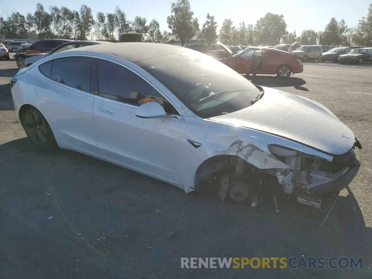 4 Photograph of a damaged car 5YJ3E1EA8LF598351 TESLA MODEL 3 2020