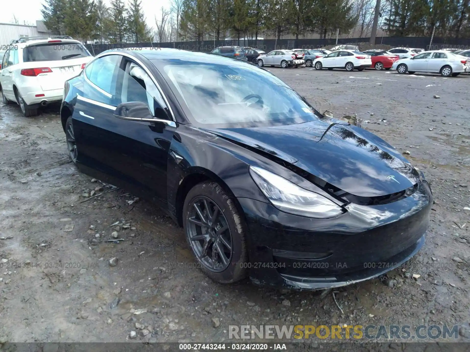 1 Photograph of a damaged car 5YJ3E1EA8LF606416 TESLA MODEL 3 2020