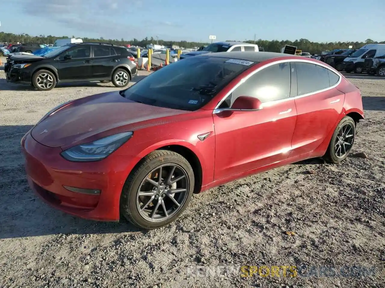 1 Photograph of a damaged car 5YJ3E1EA8LF606562 TESLA MODEL 3 2020