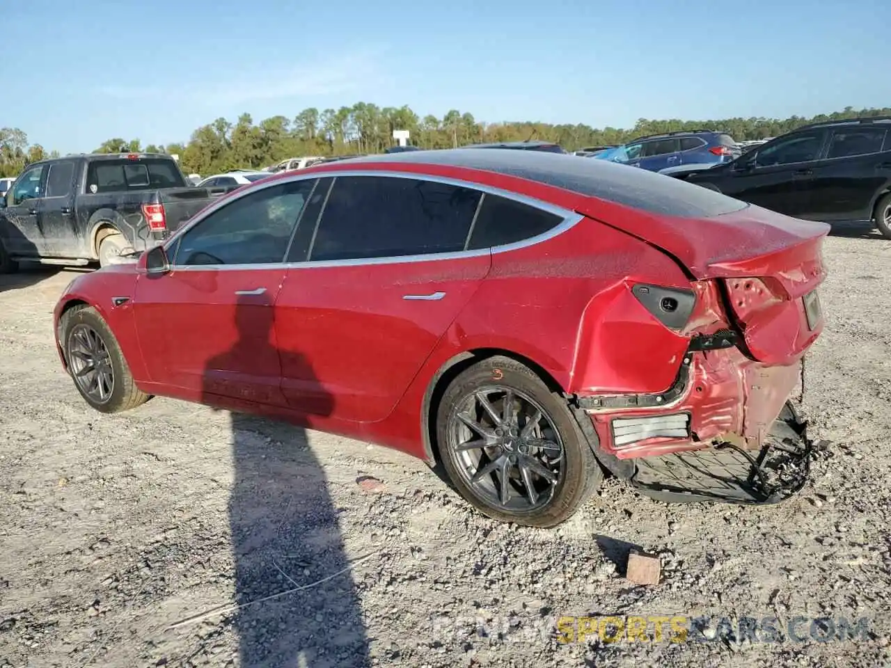 2 Photograph of a damaged car 5YJ3E1EA8LF606562 TESLA MODEL 3 2020