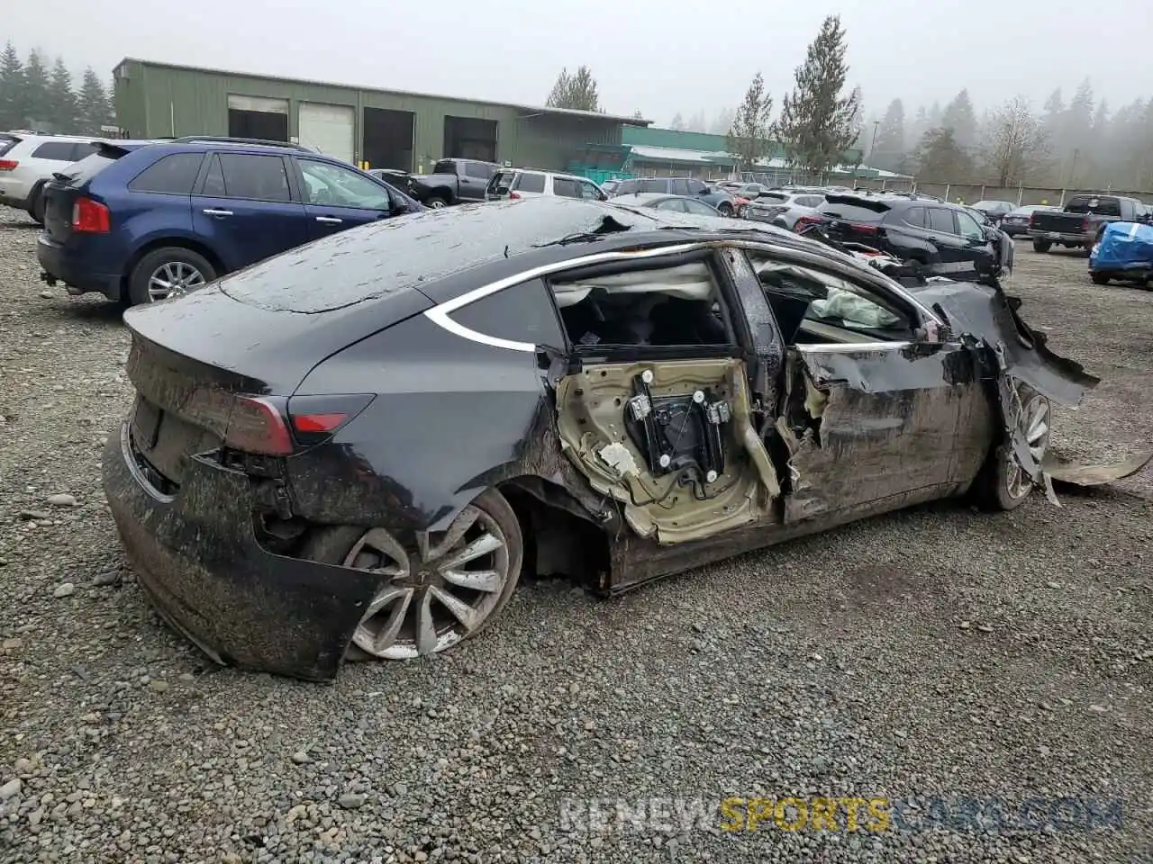 3 Photograph of a damaged car 5YJ3E1EA8LF609333 TESLA MODEL 3 2020