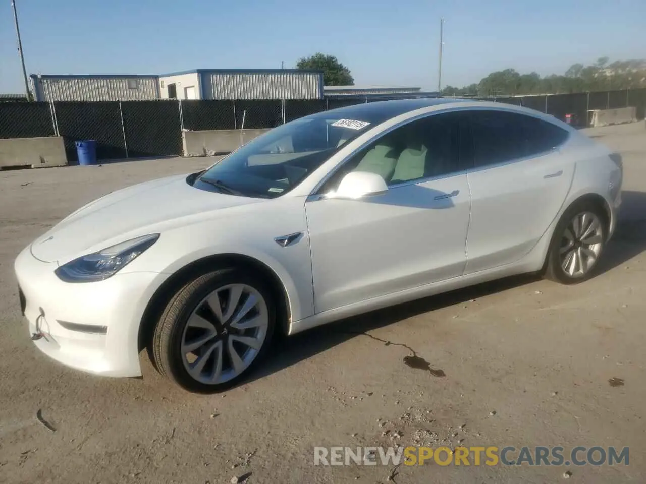 1 Photograph of a damaged car 5YJ3E1EA8LF615956 TESLA MODEL 3 2020