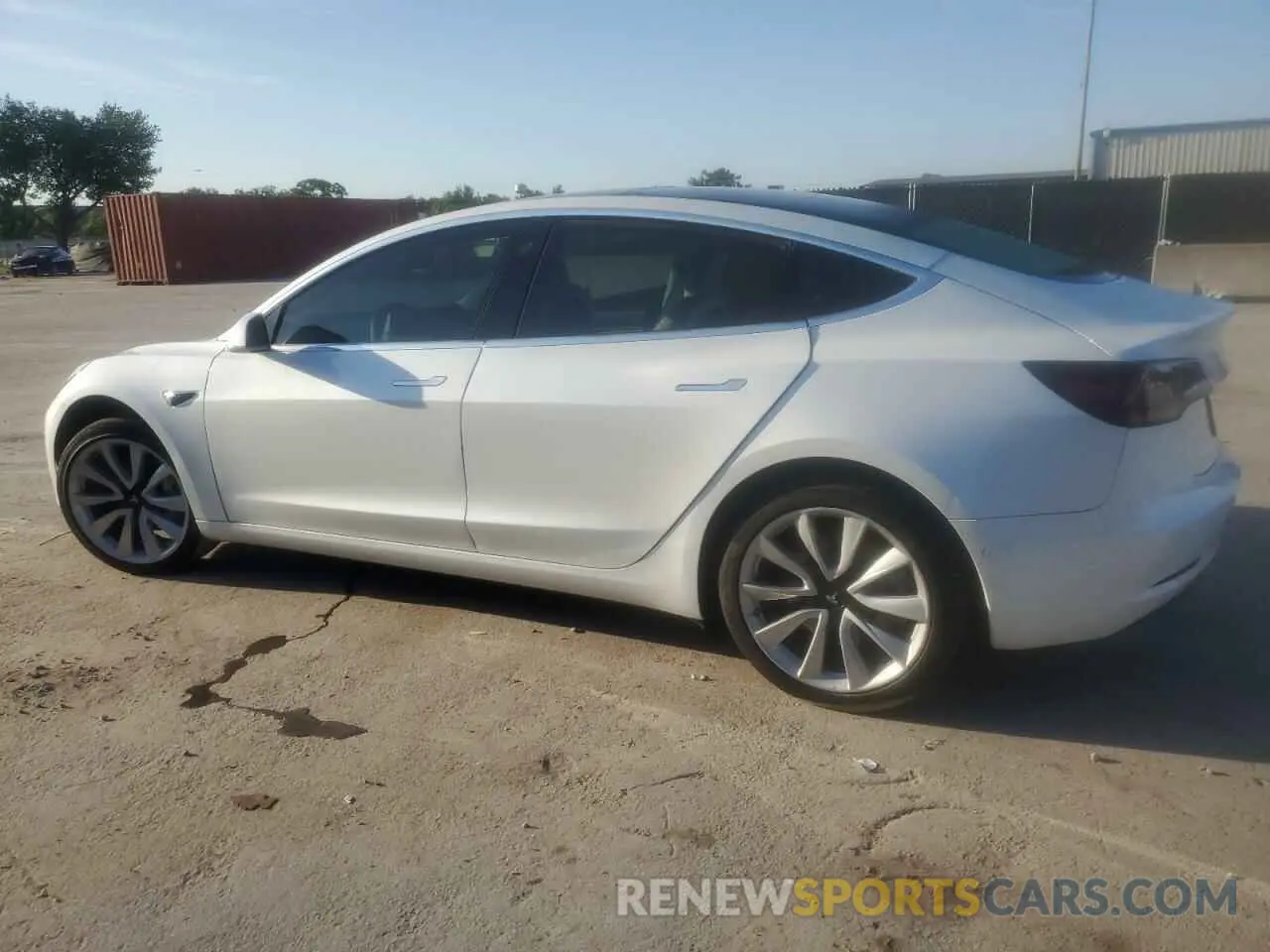 2 Photograph of a damaged car 5YJ3E1EA8LF615956 TESLA MODEL 3 2020