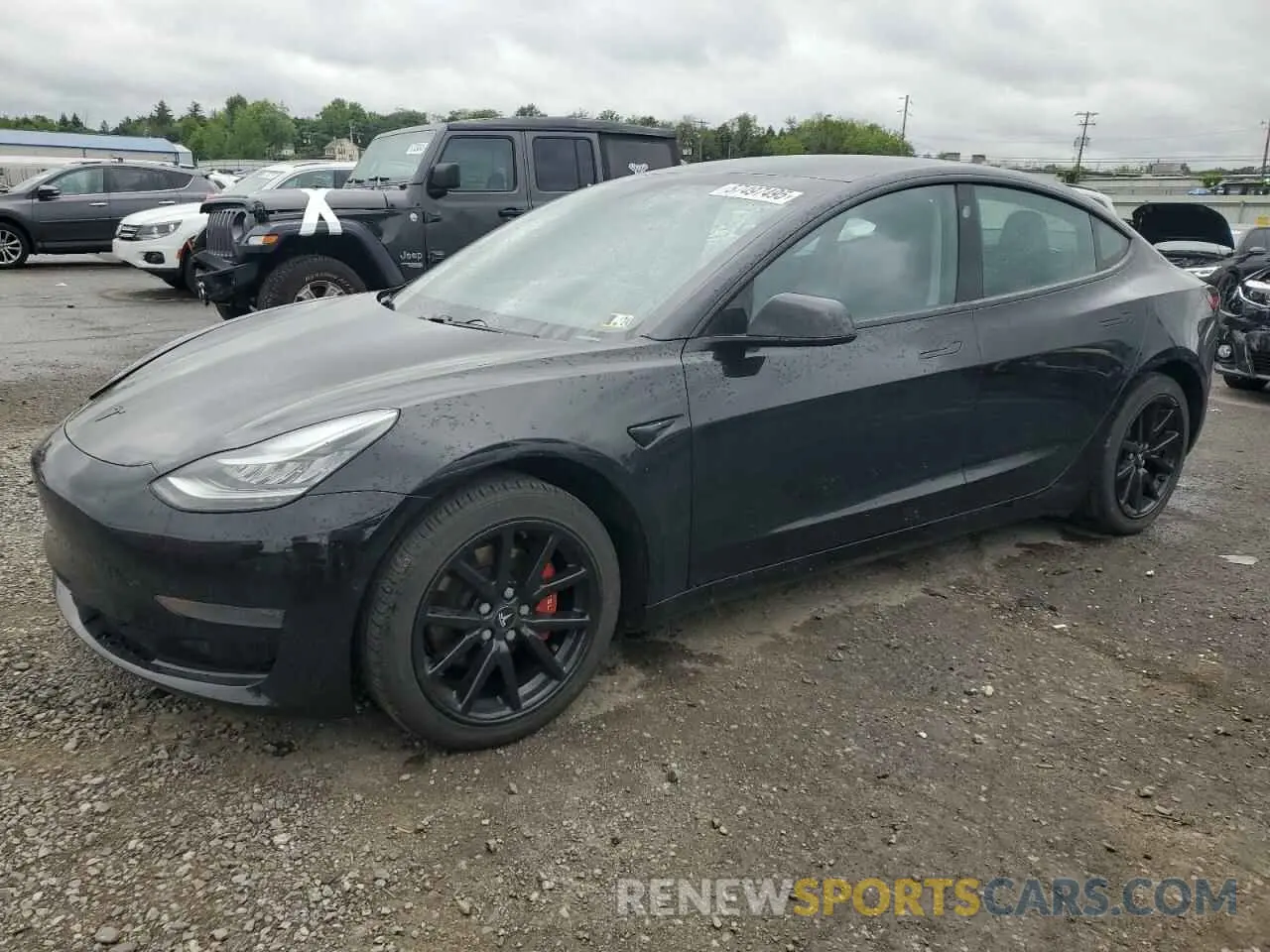 1 Photograph of a damaged car 5YJ3E1EA8LF643871 TESLA MODEL 3 2020