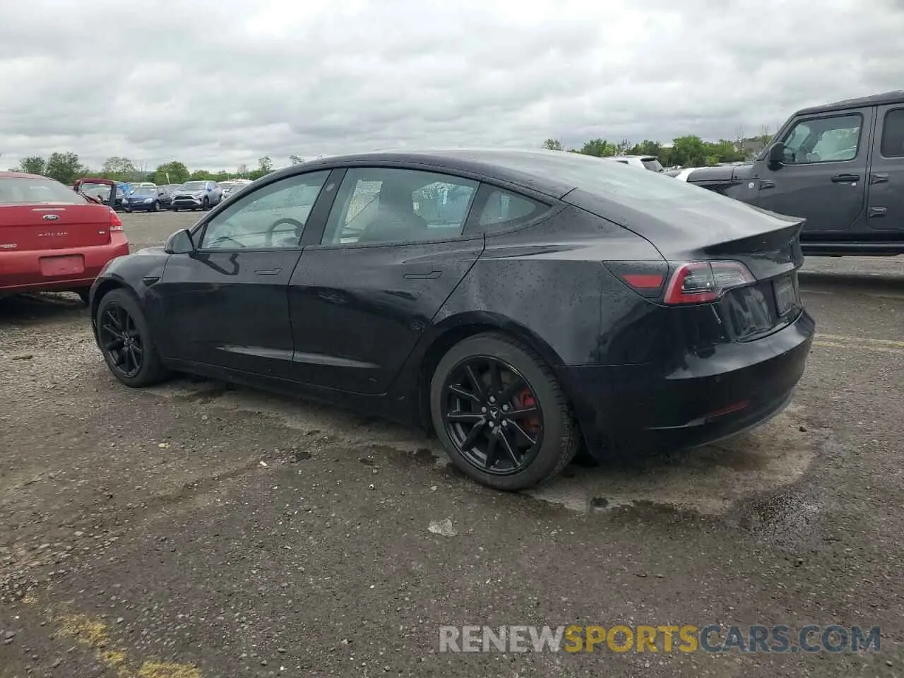 2 Photograph of a damaged car 5YJ3E1EA8LF643871 TESLA MODEL 3 2020