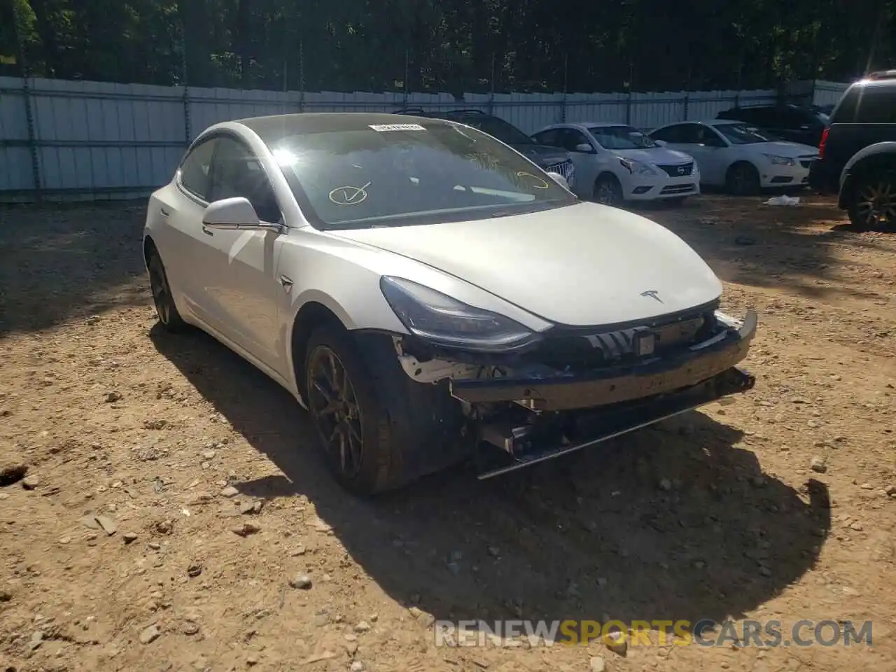 1 Photograph of a damaged car 5YJ3E1EA8LF659634 TESLA MODEL 3 2020