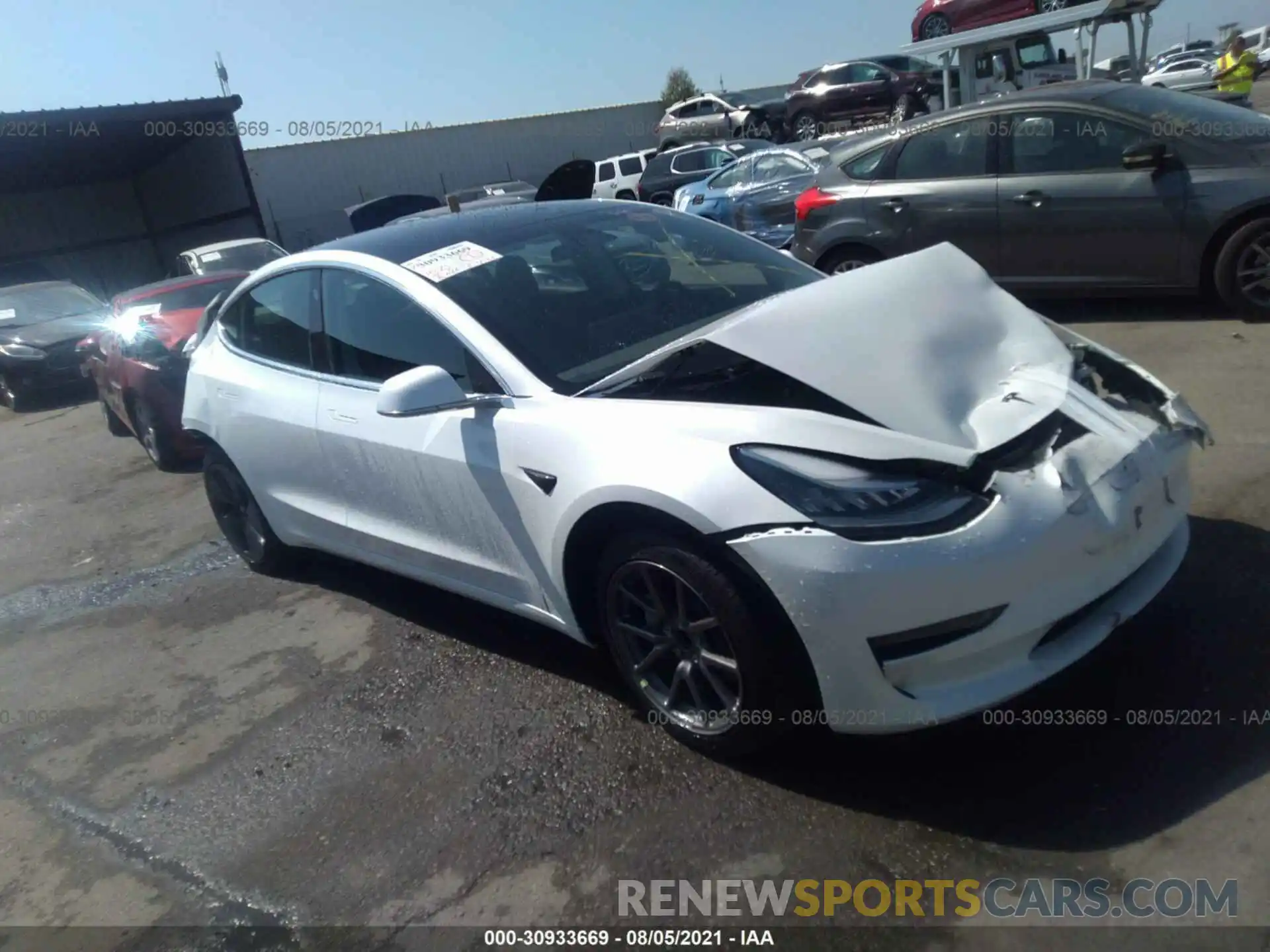 1 Photograph of a damaged car 5YJ3E1EA8LF660542 TESLA MODEL 3 2020