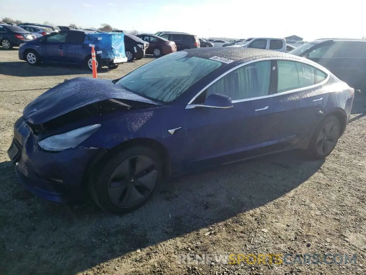 1 Photograph of a damaged car 5YJ3E1EA8LF705995 TESLA MODEL 3 2020