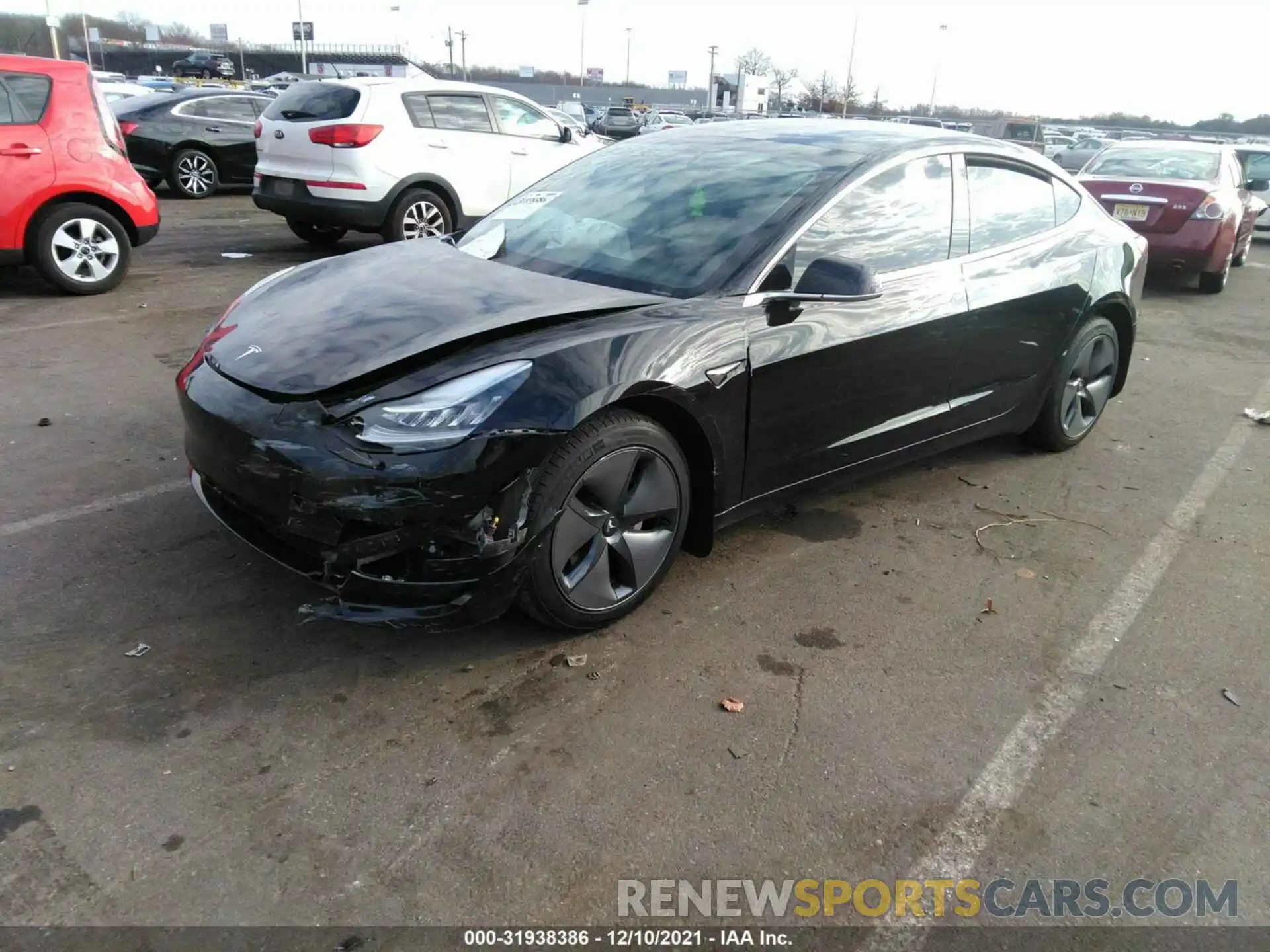 2 Photograph of a damaged car 5YJ3E1EA8LF715135 TESLA MODEL 3 2020