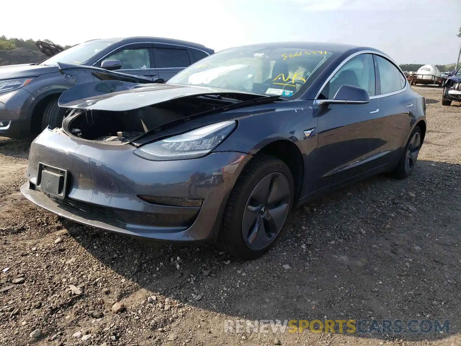 2 Photograph of a damaged car 5YJ3E1EA8LF736714 TESLA MODEL 3 2020