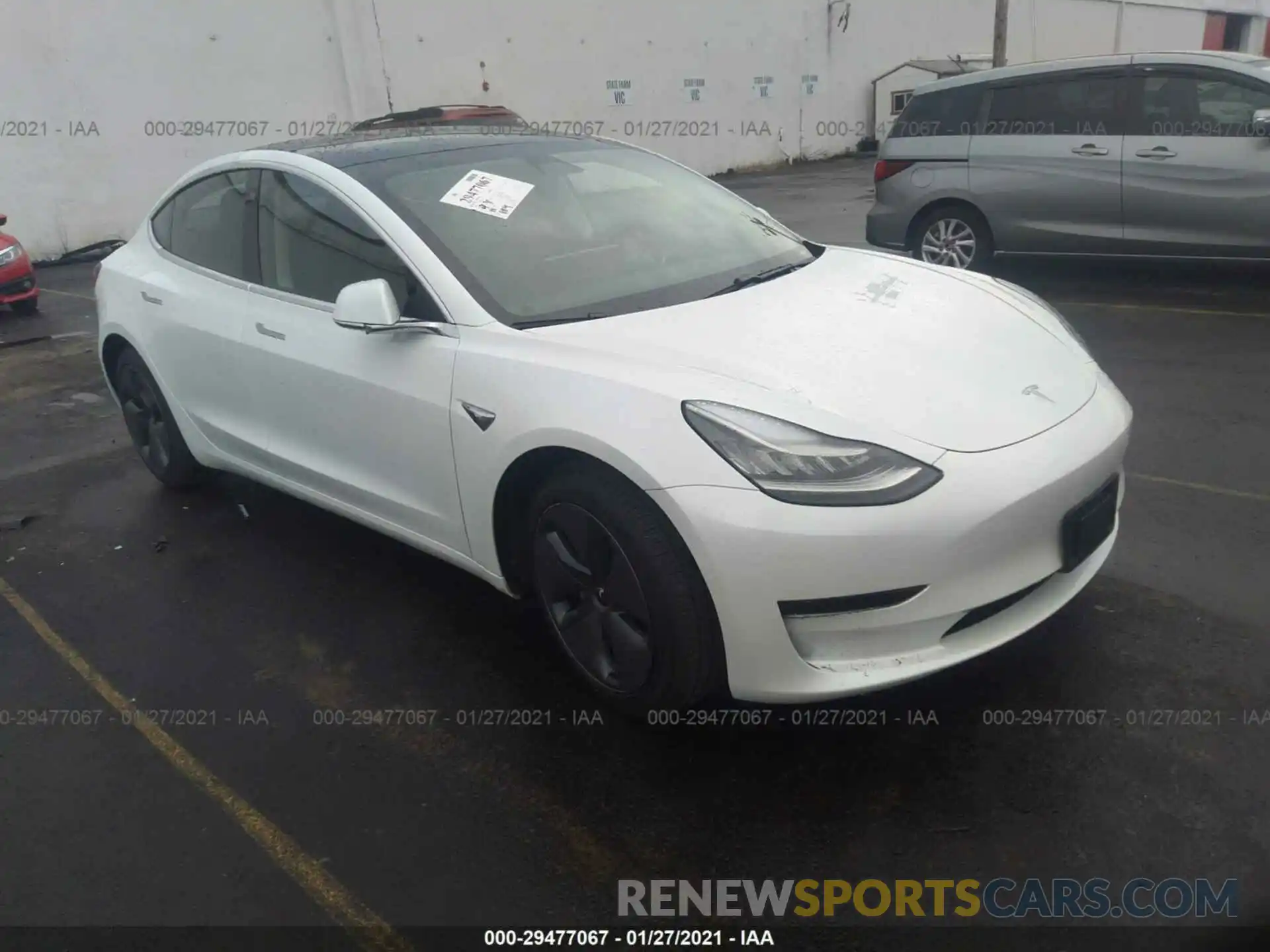 1 Photograph of a damaged car 5YJ3E1EA8LF740312 TESLA MODEL 3 2020